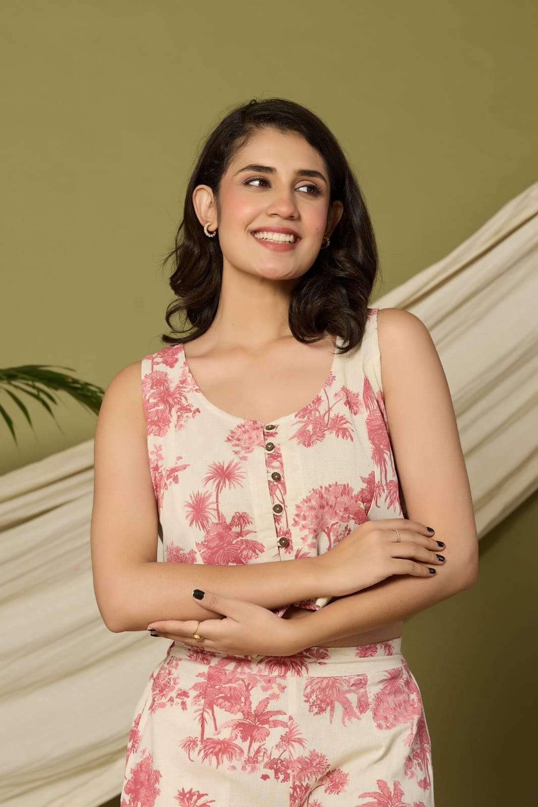  code-127 by pf ethnic colors designer casual wear cotton flex cord set supplier 