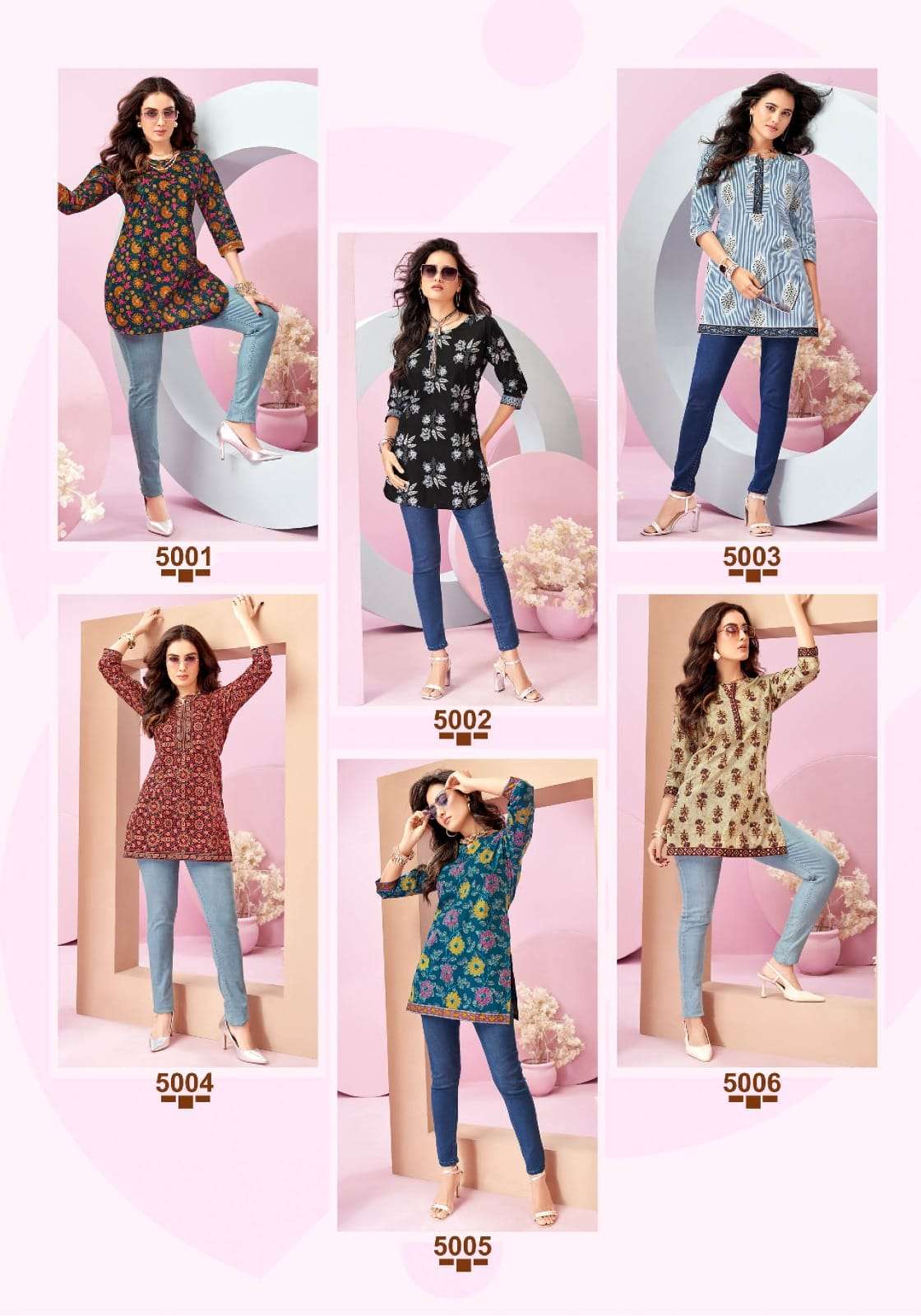 crystal vol-5 by mayur creation colors daily wear cotton short top supplier 
