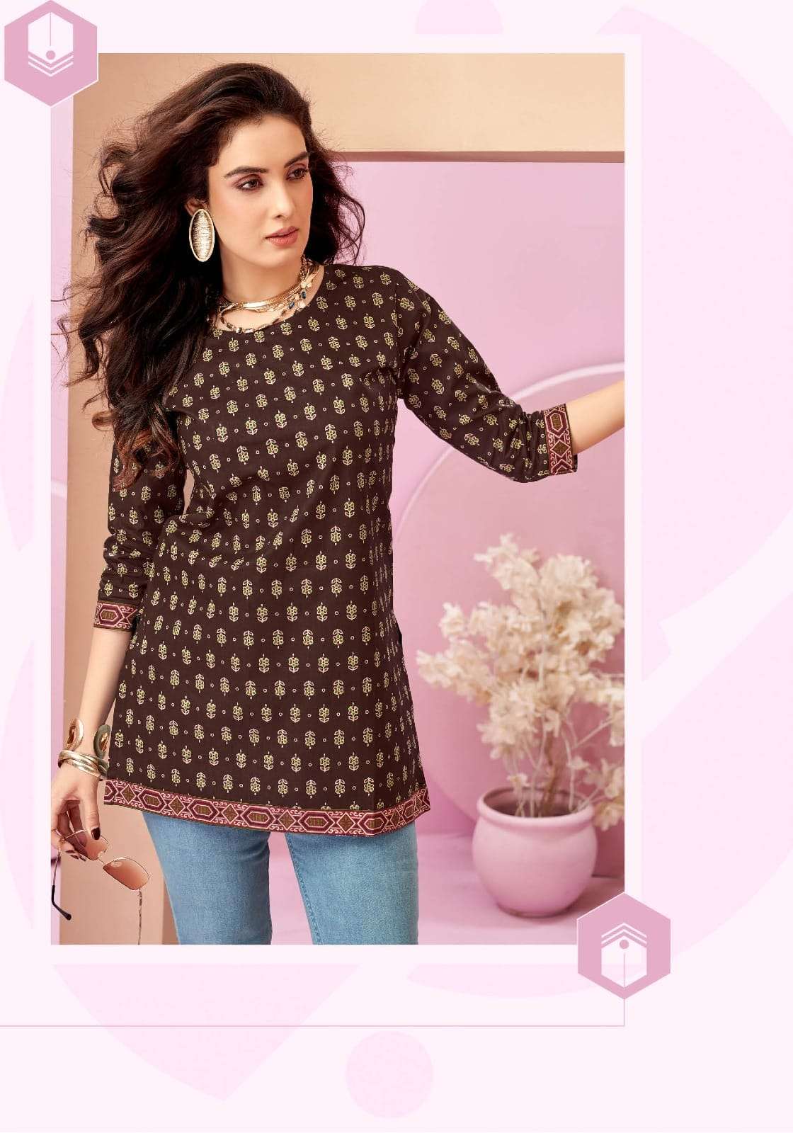 crystal vol-5 by mayur creation colors daily wear cotton short top supplier 