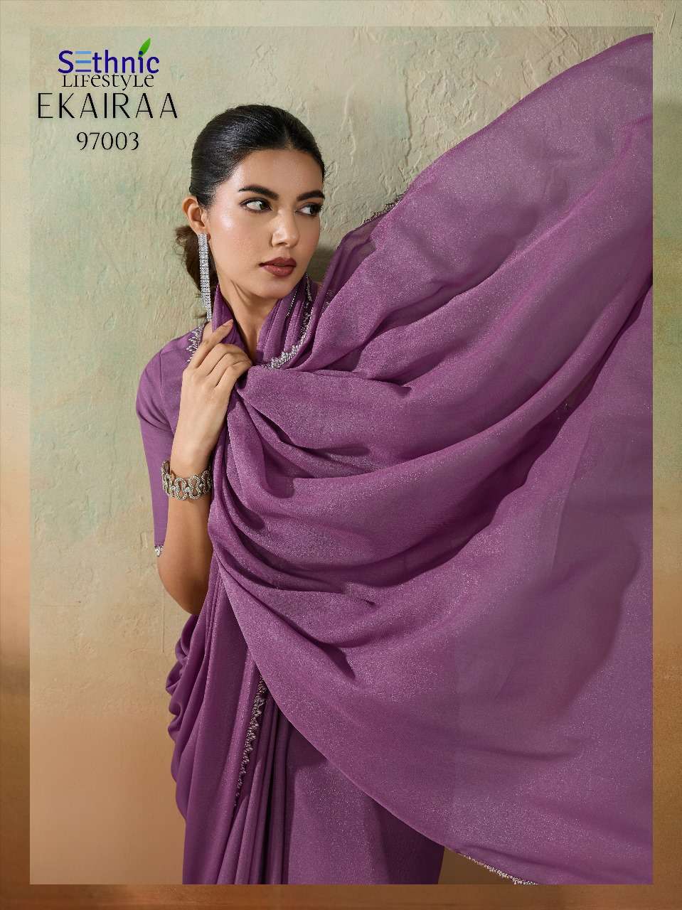 ekairaa by sethnic lifestyle colors best designer party wear saree wholesaler surat