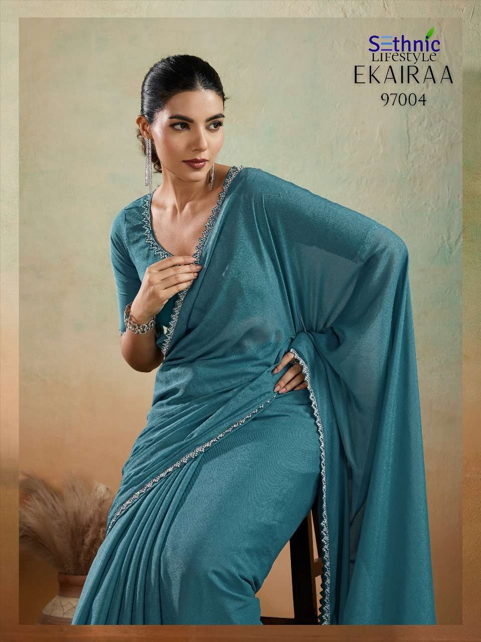 ekairaa by sethnic lifestyle colors best designer party wear saree wholesaler surat