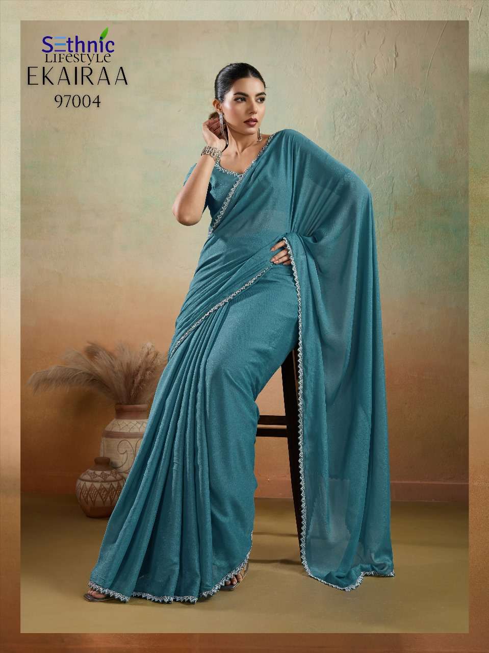 ekairaa by sethnic lifestyle colors best designer party wear saree wholesaler surat