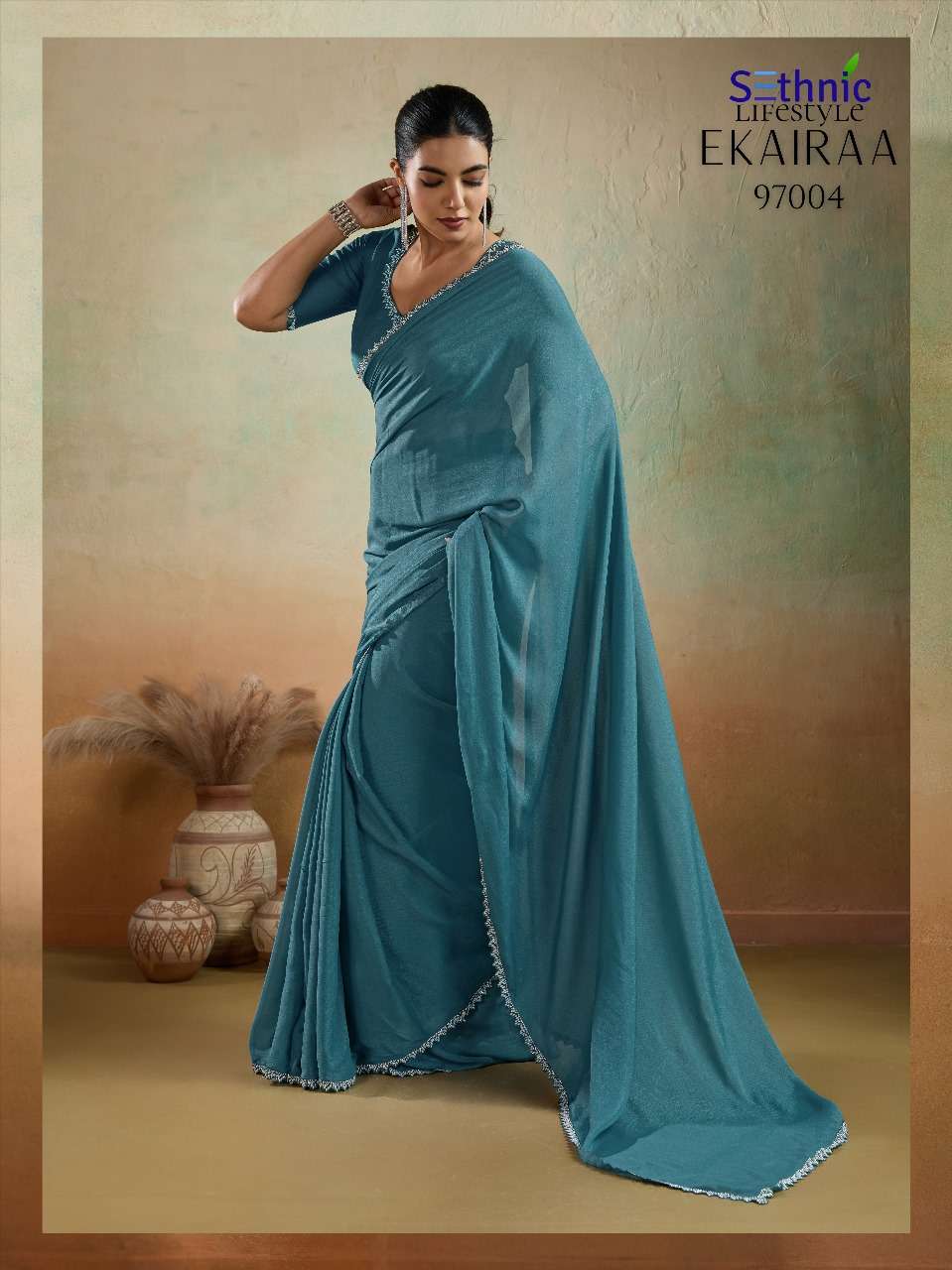 ekairaa by sethnic lifestyle colors best designer party wear saree wholesaler surat