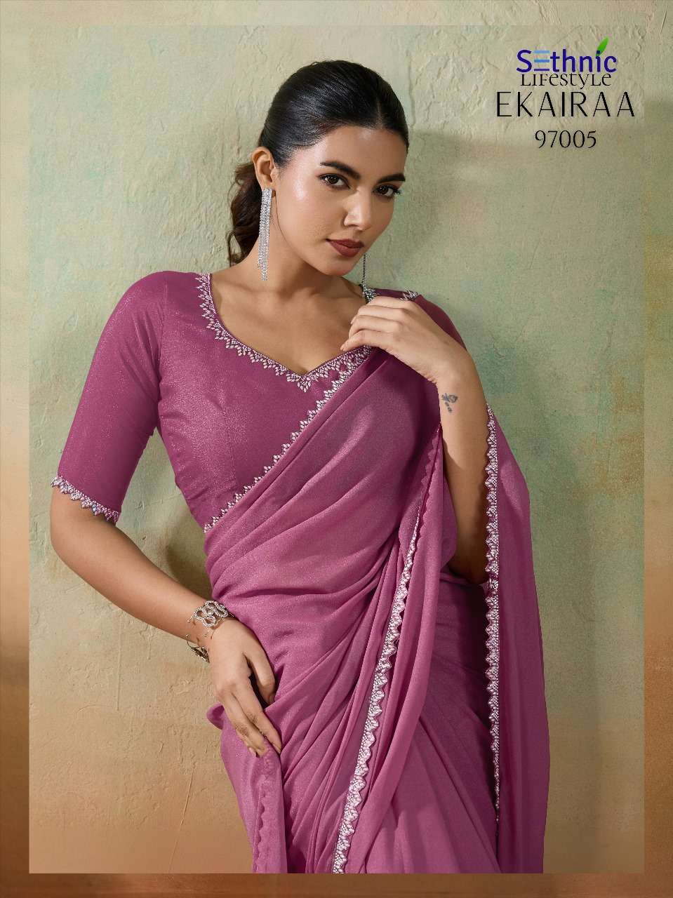 ekairaa by sethnic lifestyle colors best designer party wear saree wholesaler surat