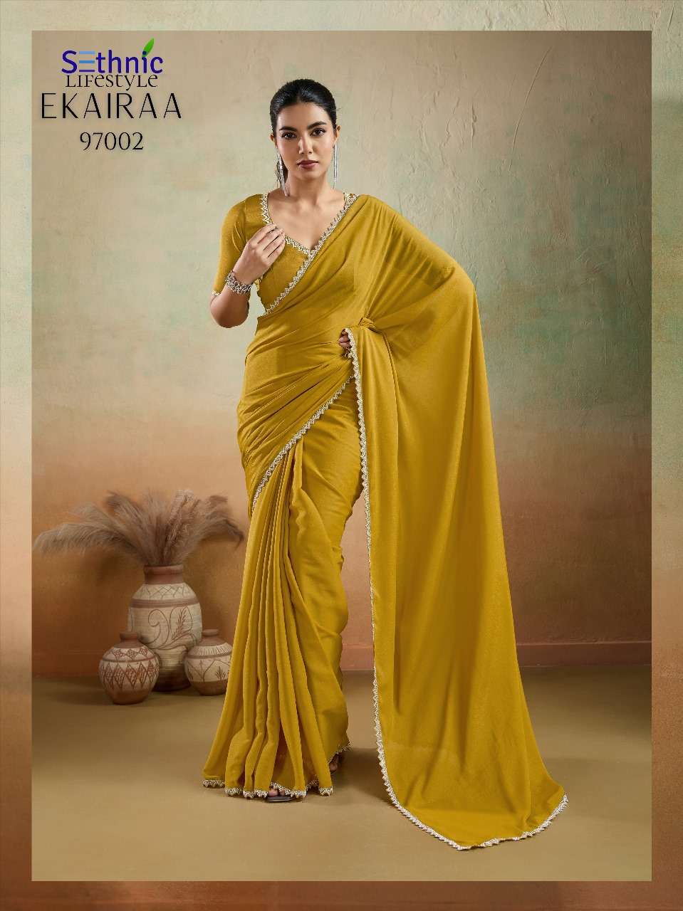 ekairaa by sethnic lifestyle colors best designer party wear saree wholesaler surat