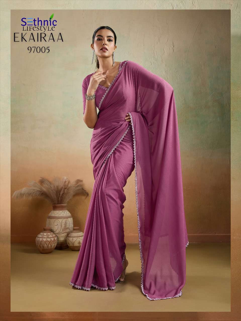 ekairaa by sethnic lifestyle colors best designer party wear saree wholesaler surat