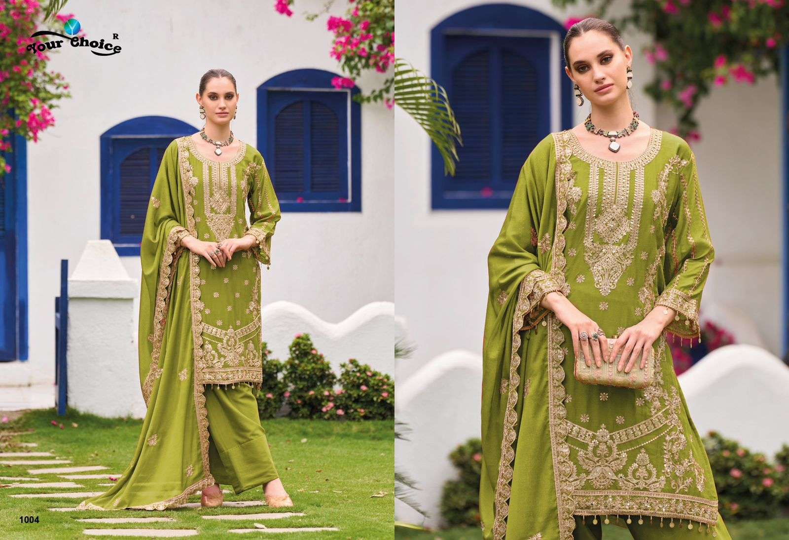 farasi by your choice colors exclusive designer party wear redymade suit wholesaler 