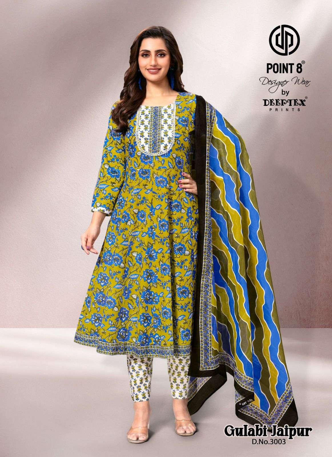 gulabi jaipur vol-3 by deeptex colors casual wear cotton anarkali style collection surat