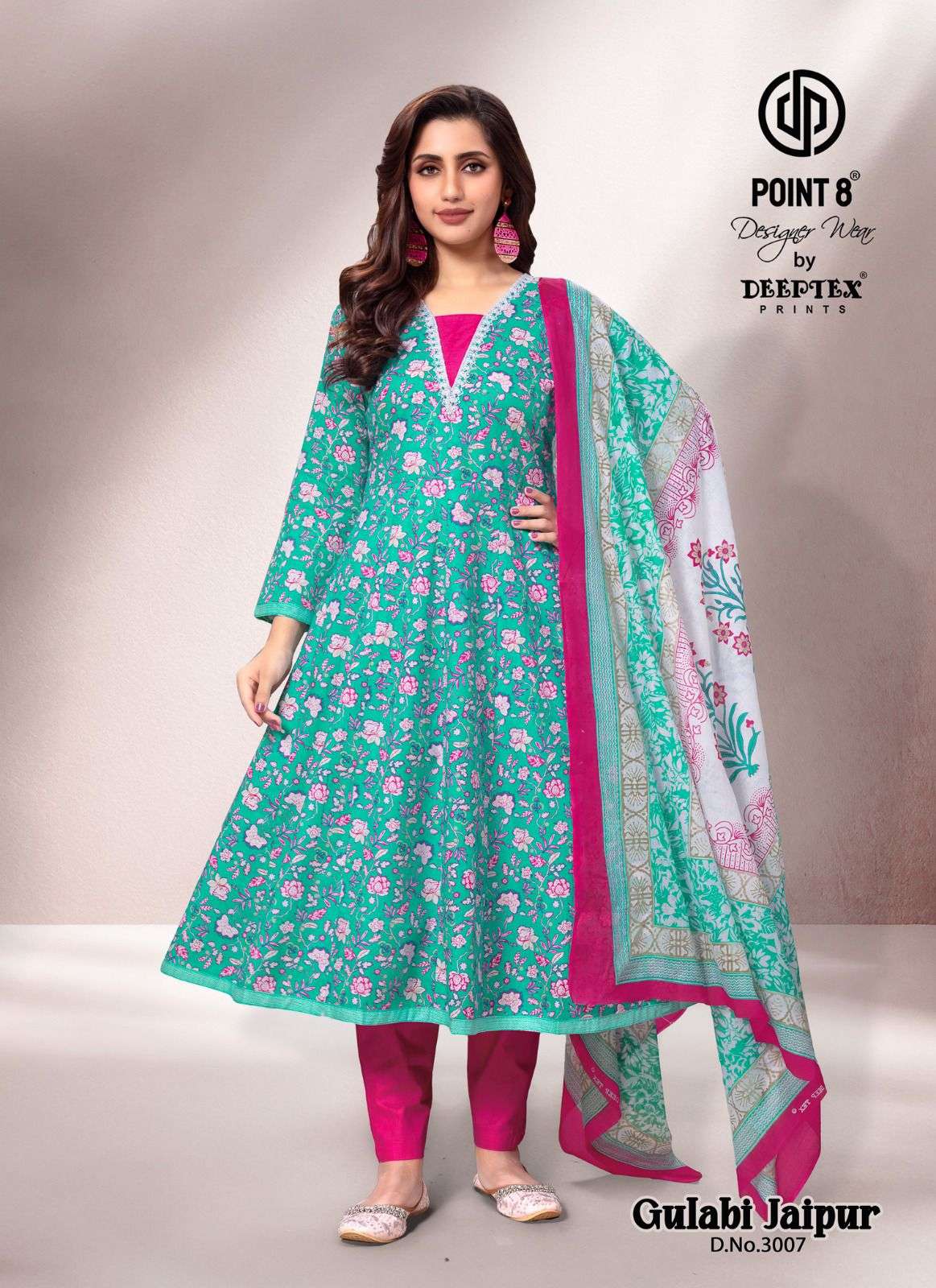 gulabi jaipur vol-3 by deeptex colors casual wear cotton anarkali style collection surat