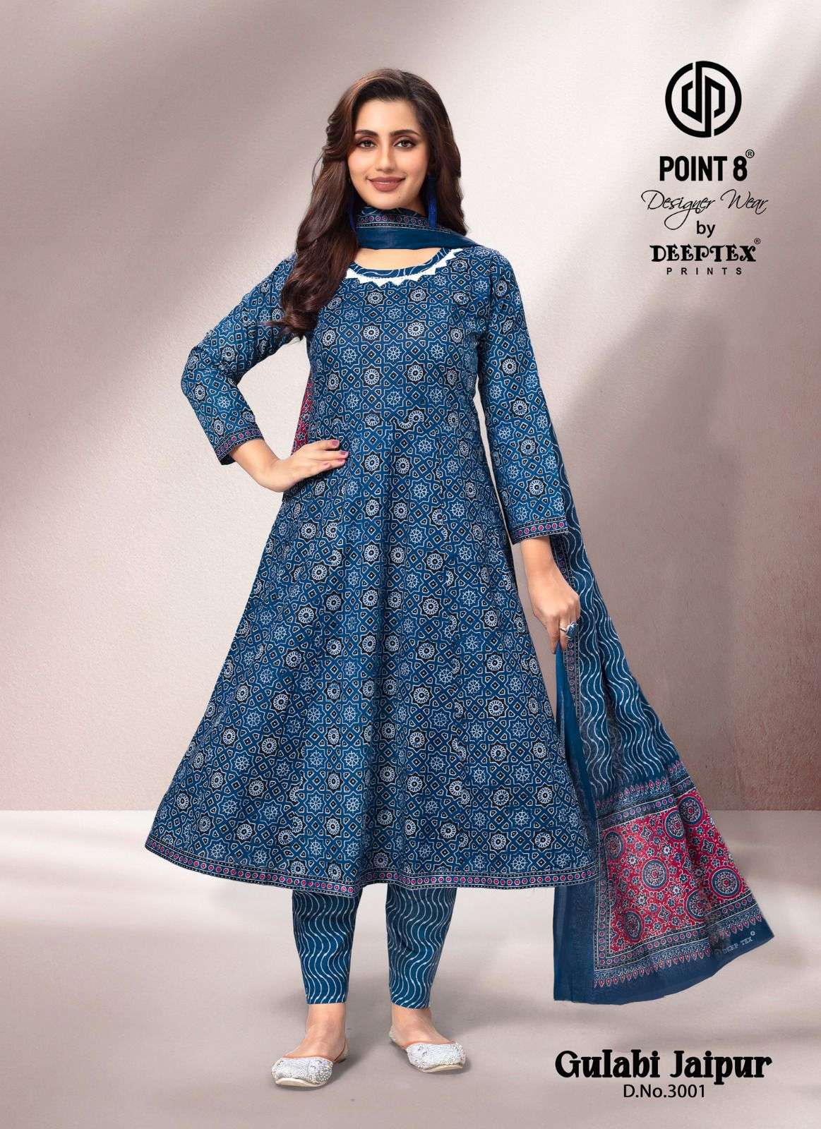 gulabi jaipur vol-3 by deeptex colors casual wear cotton anarkali style collection surat