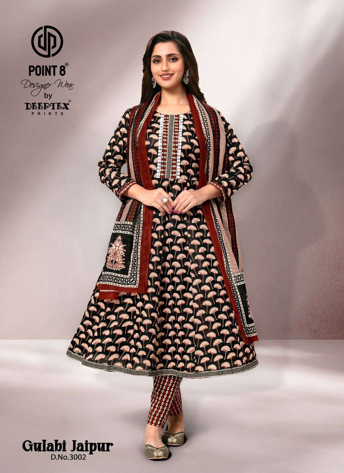 gulabi jaipur vol-3 by deeptex colors casual wear cotton anarkali style collection surat