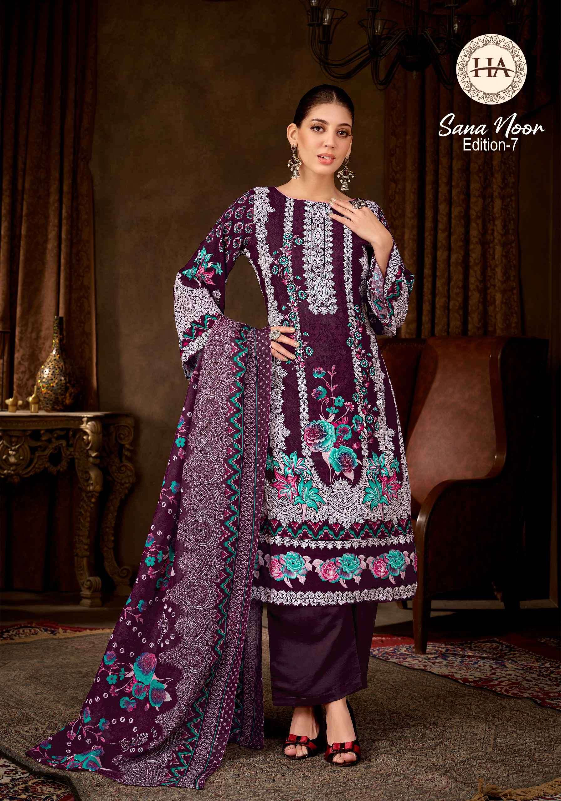 harshit fashion sana noor vol-7 colors swarovski work designer festival wear suit supplier 