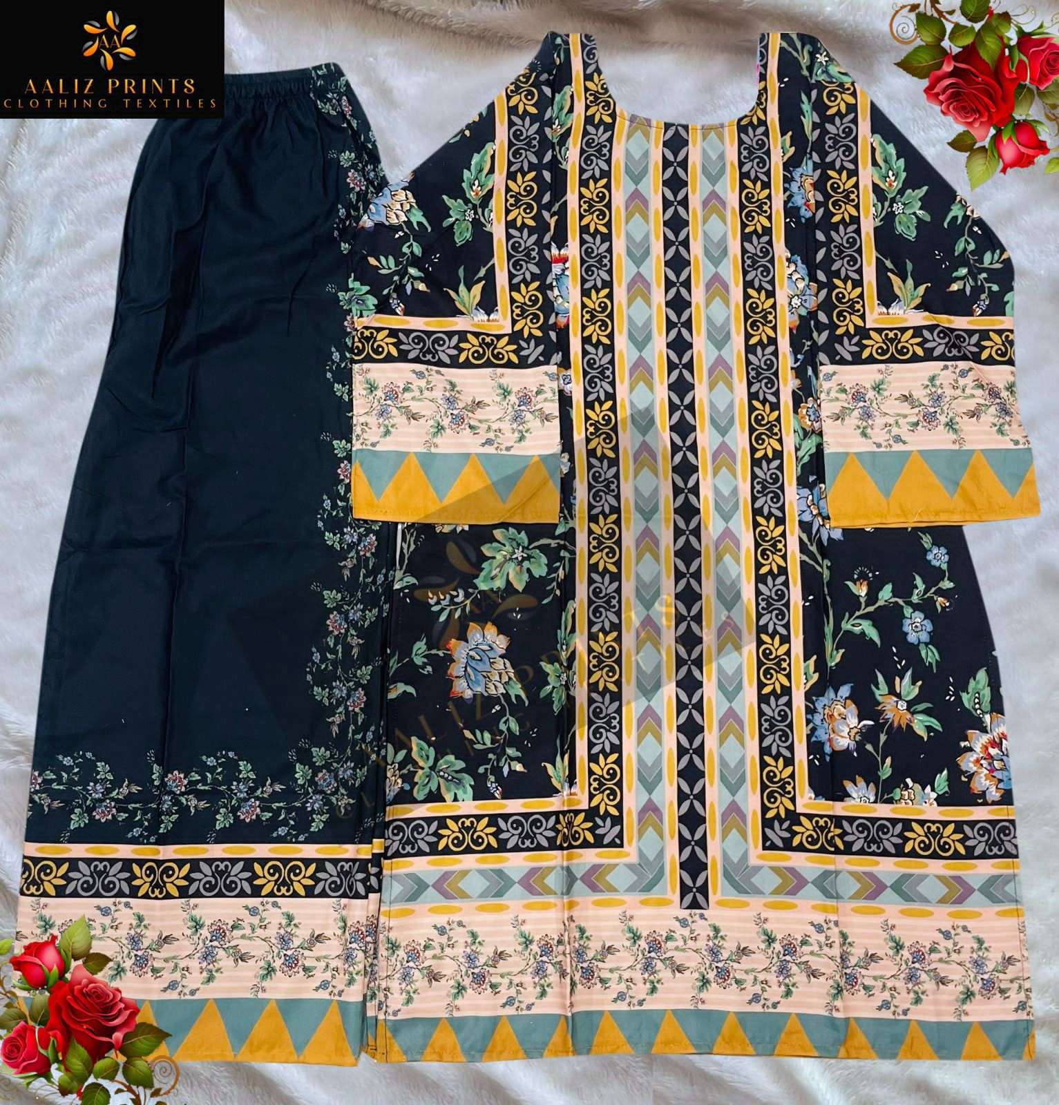 hollywood cord set vol-1 by aaliz prints casual wear lawn readymade cord set supplier 