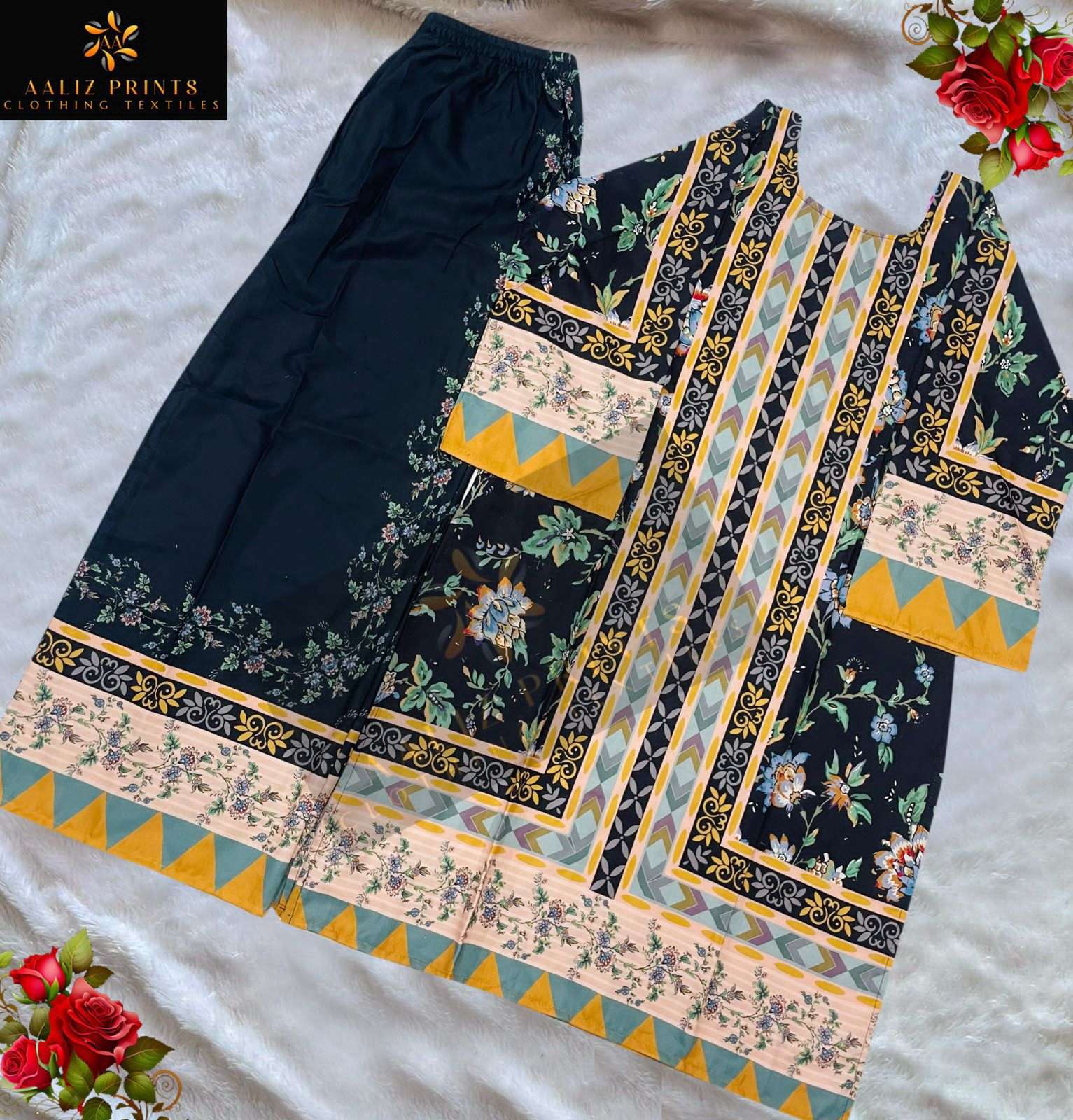 hollywood cord set vol-1 by aaliz prints casual wear lawn readymade cord set supplier 