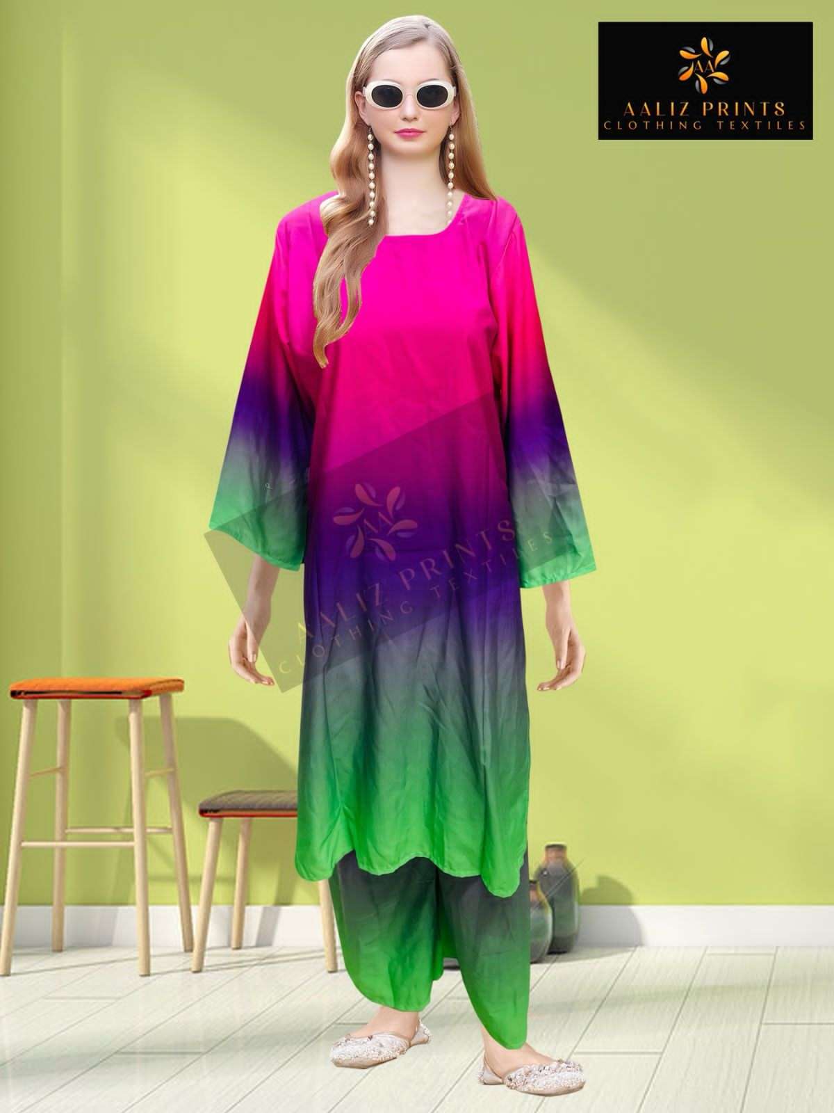 hollywood cord set vol-1 by aaliz prints casual wear lawn readymade cord set supplier 