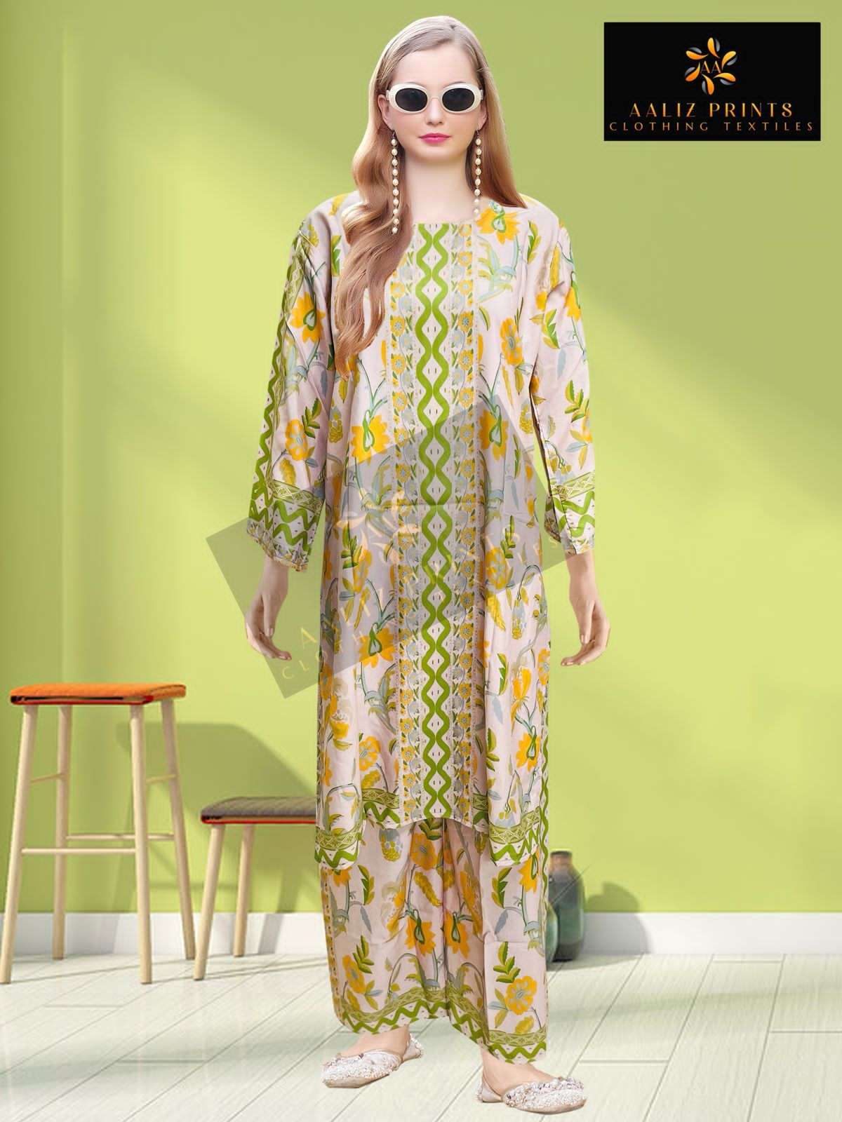 hollywood cord set vol-1 by aaliz prints casual wear lawn readymade cord set supplier 