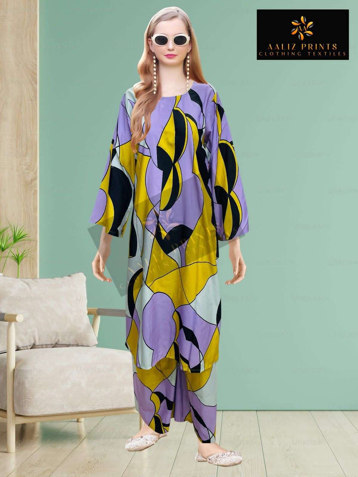 hollywood cord set vol-1 by aaliz prints casual wear lawn readymade cord set supplier 