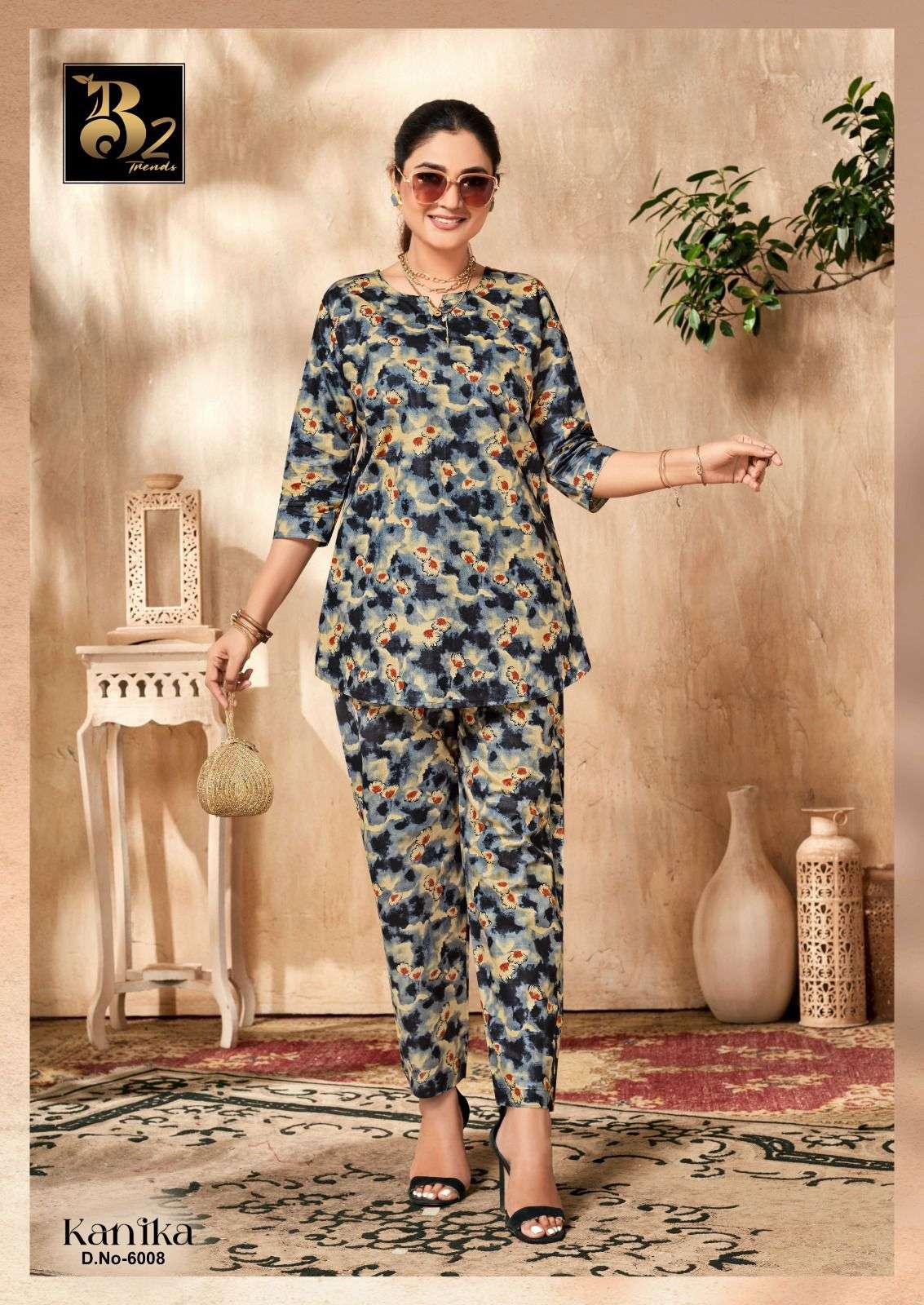 kanika vol-6 by b2 trends colors exclusive designer cotton readymade cord set supplier 