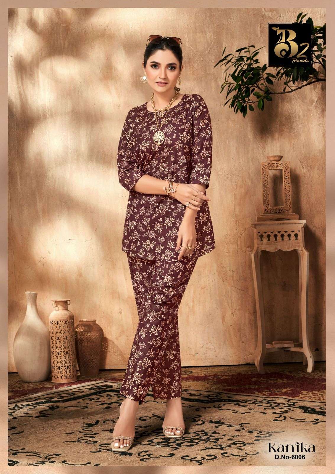 kanika vol-6 by b2 trends colors exclusive designer cotton readymade cord set supplier 