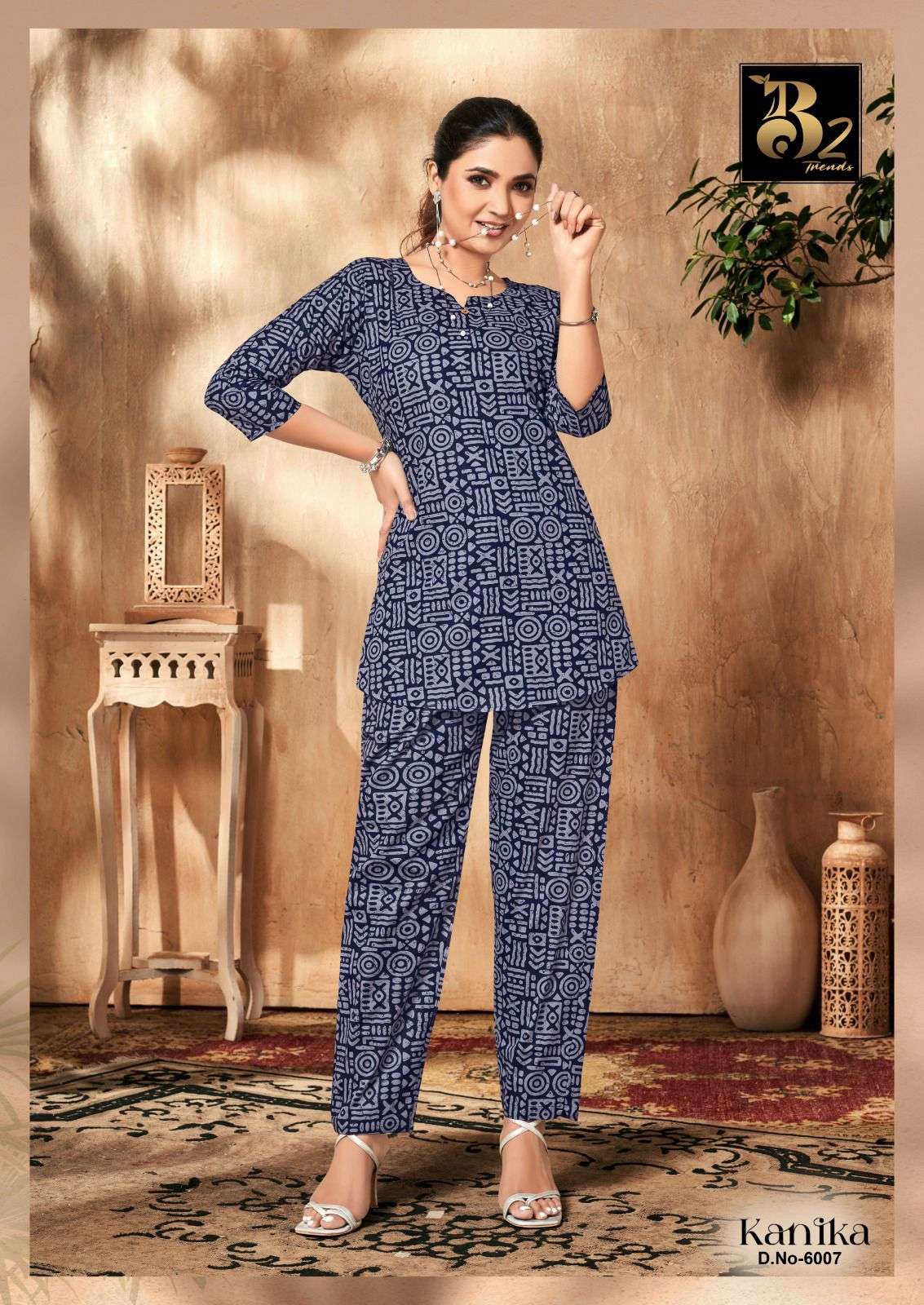 kanika vol-6 by b2 trends colors exclusive designer cotton readymade cord set supplier 