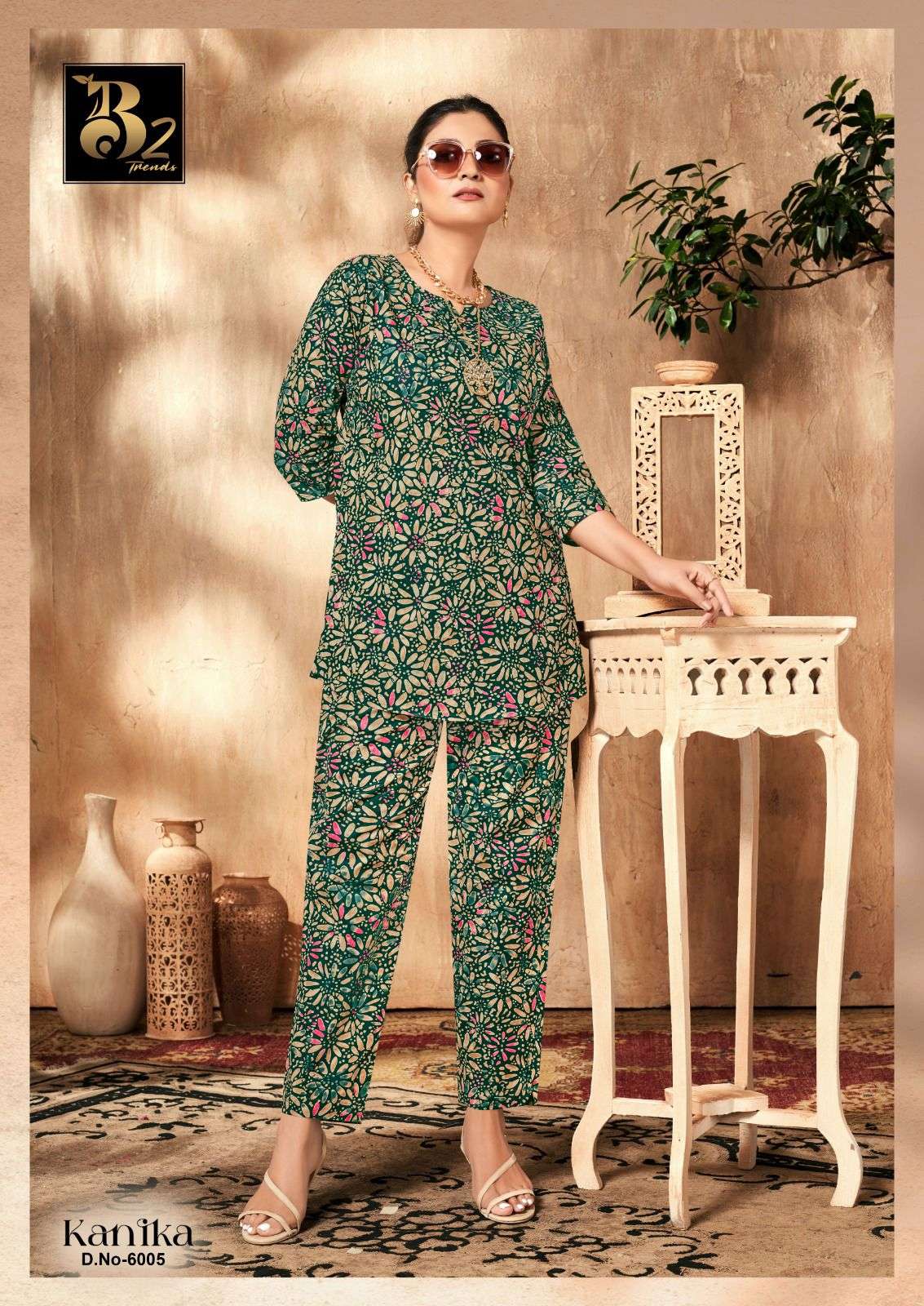 kanika vol-6 by b2 trends colors exclusive designer cotton readymade cord set supplier 