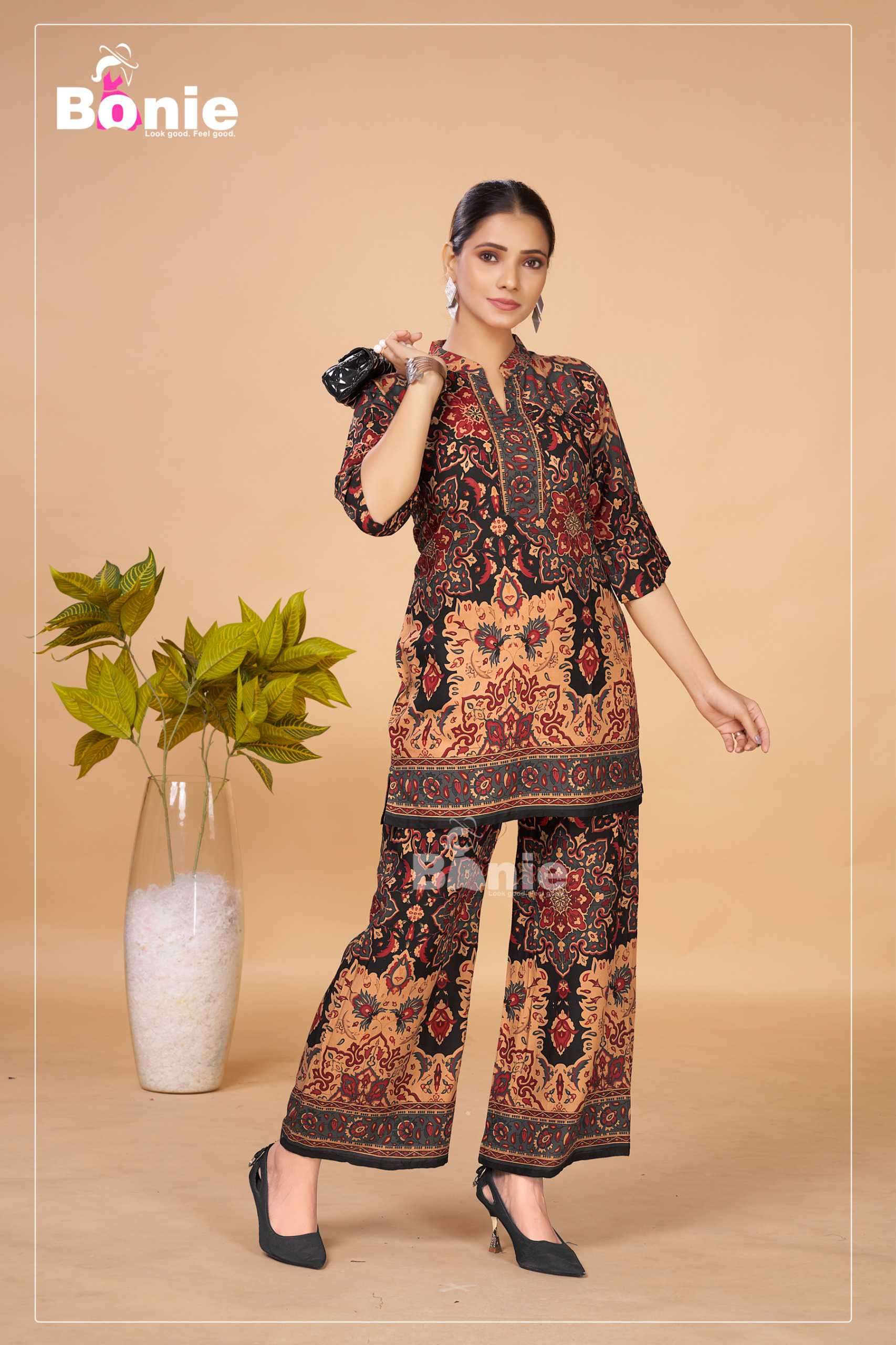 keeva by bonie colors best designer casual wear readymade cord set supplier 