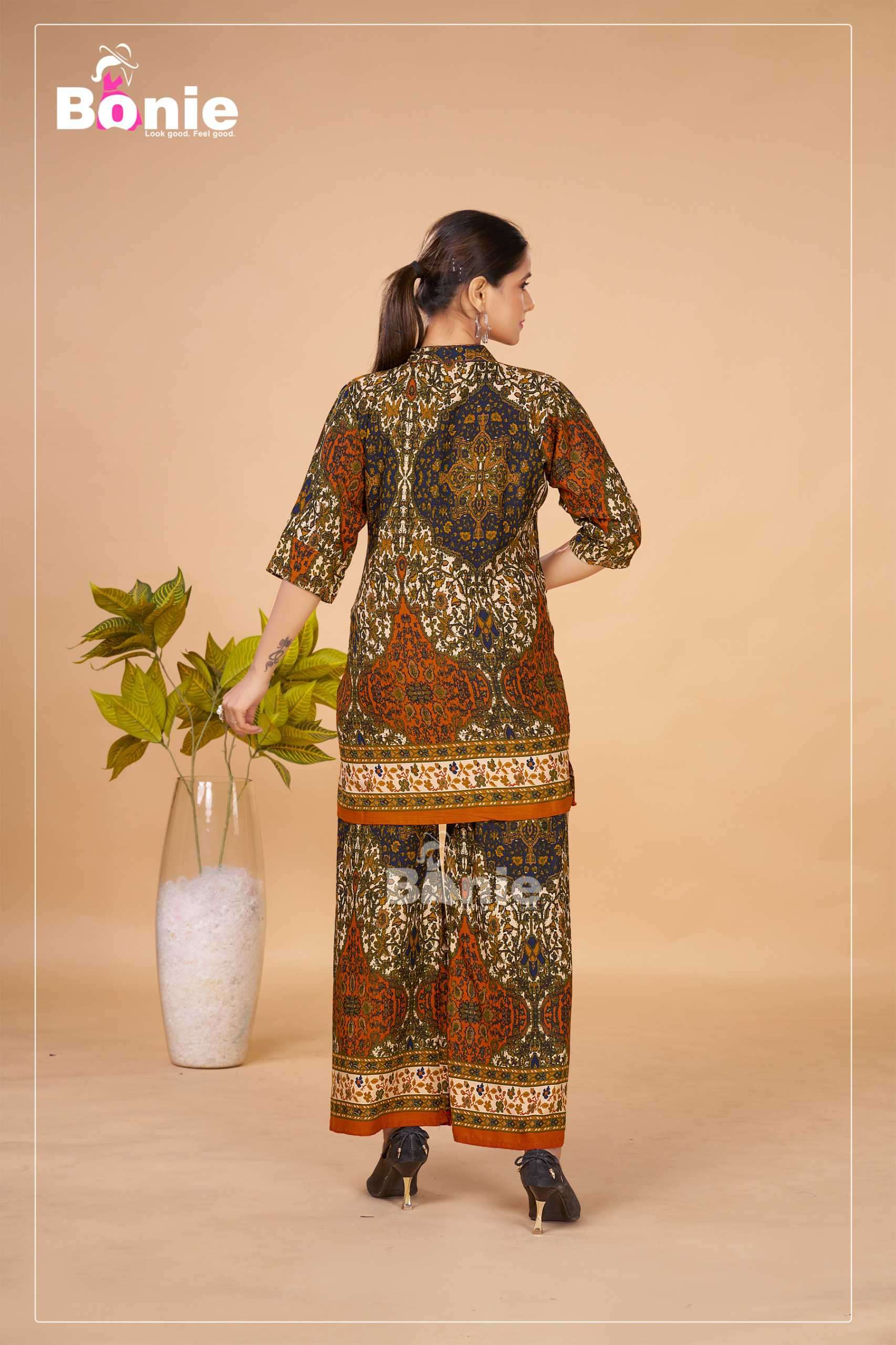 keeva by bonie colors best designer casual wear readymade cord set supplier 