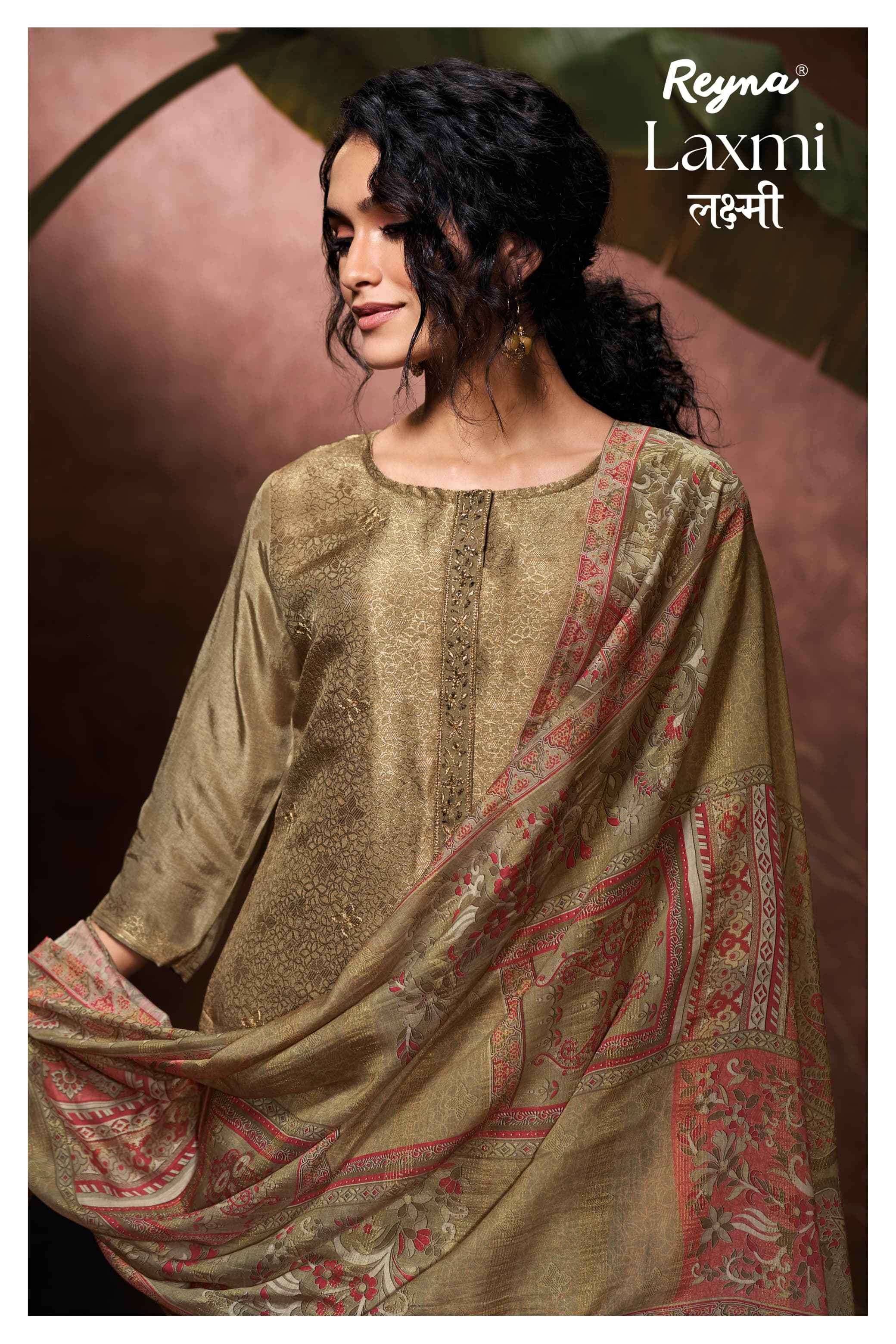 laxmi by reyna colors latest designer casual wear embroidered suit supplier 