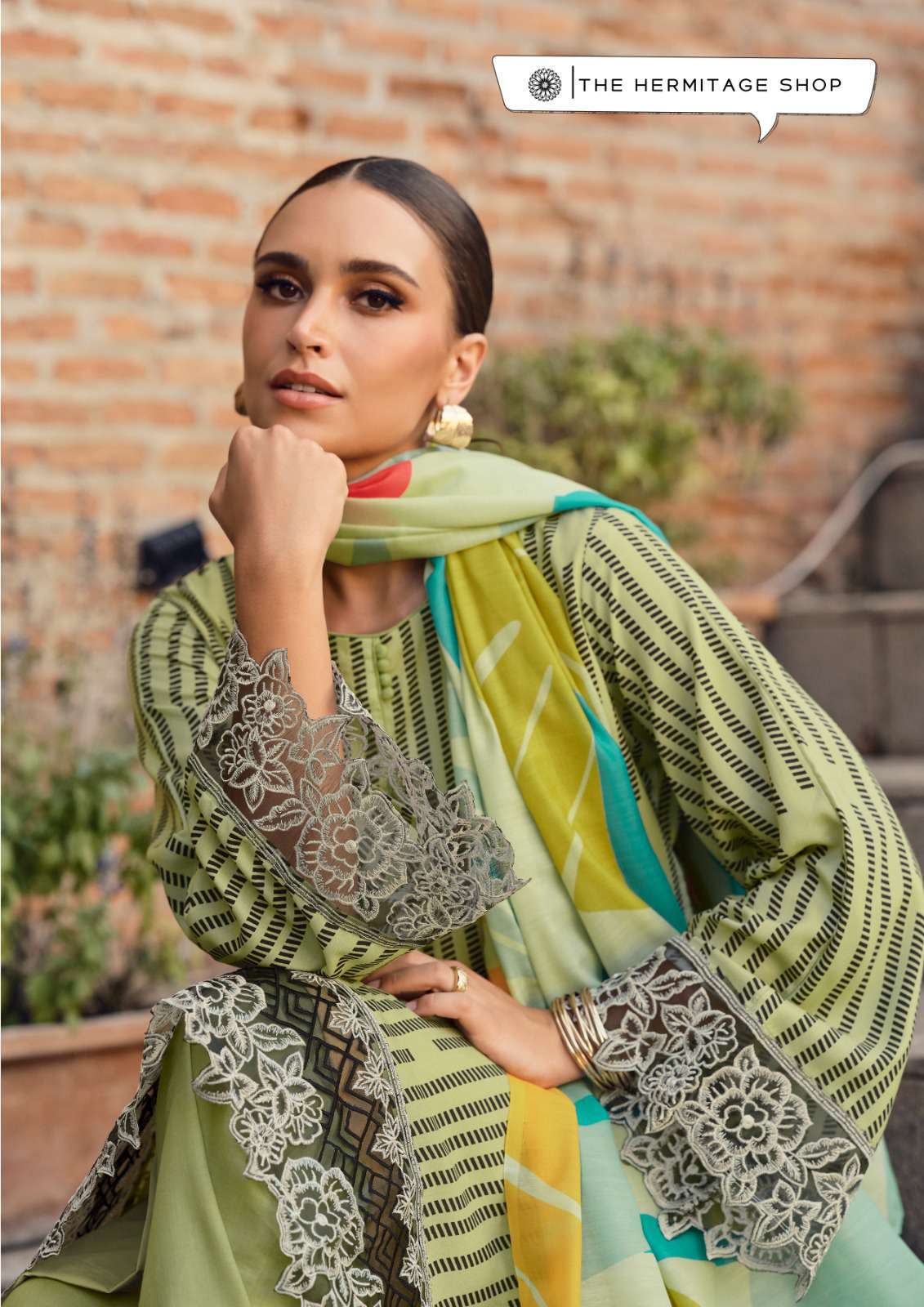 maham edition-2 by hermitage colors casual wear designer jam satin suit supplier 