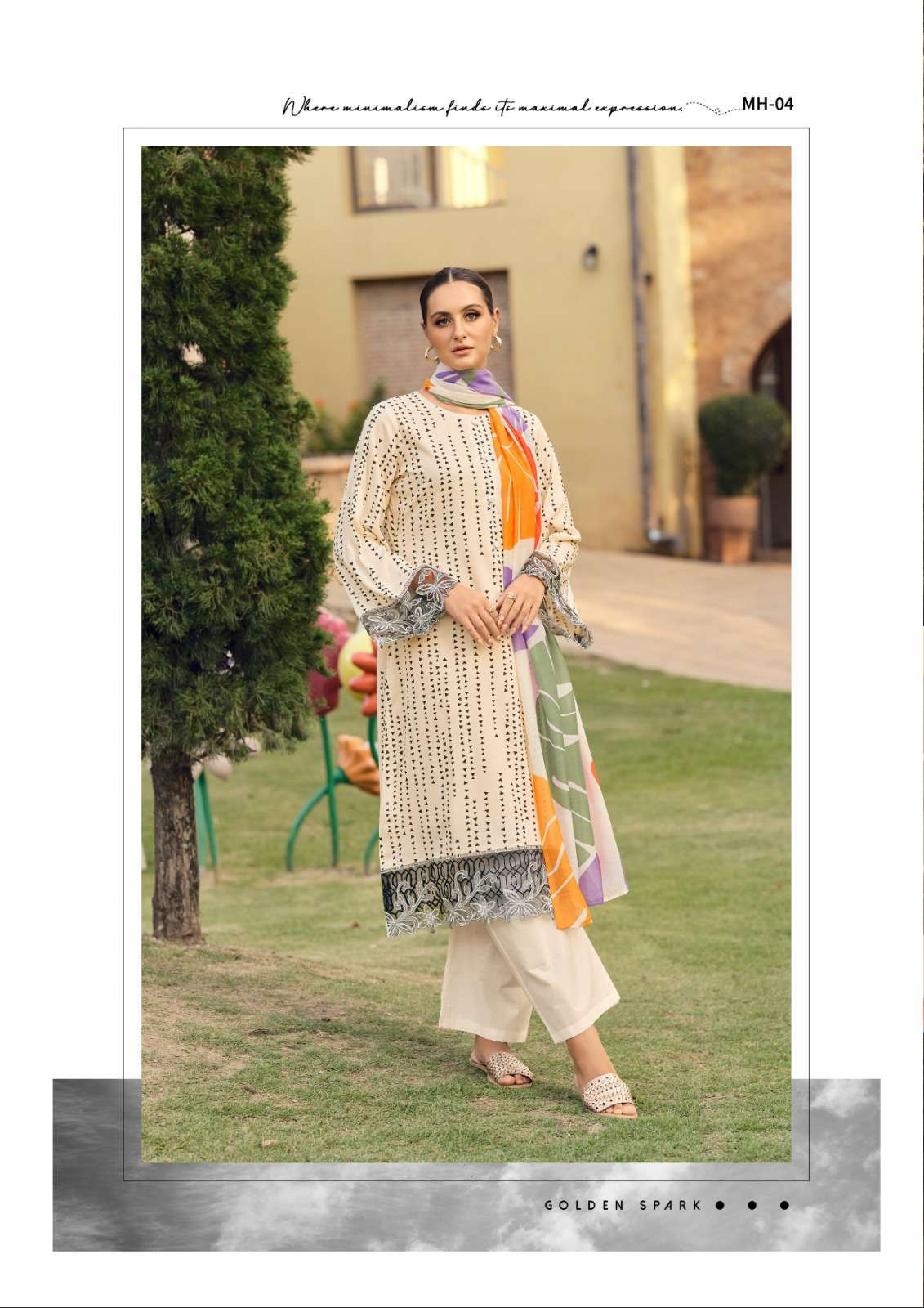 maham edition-2 by hermitage colors casual wear designer jam satin suit supplier 