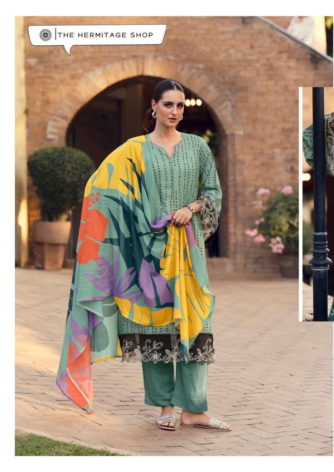 maham edition-2 by hermitage colors casual wear designer jam satin suit supplier 