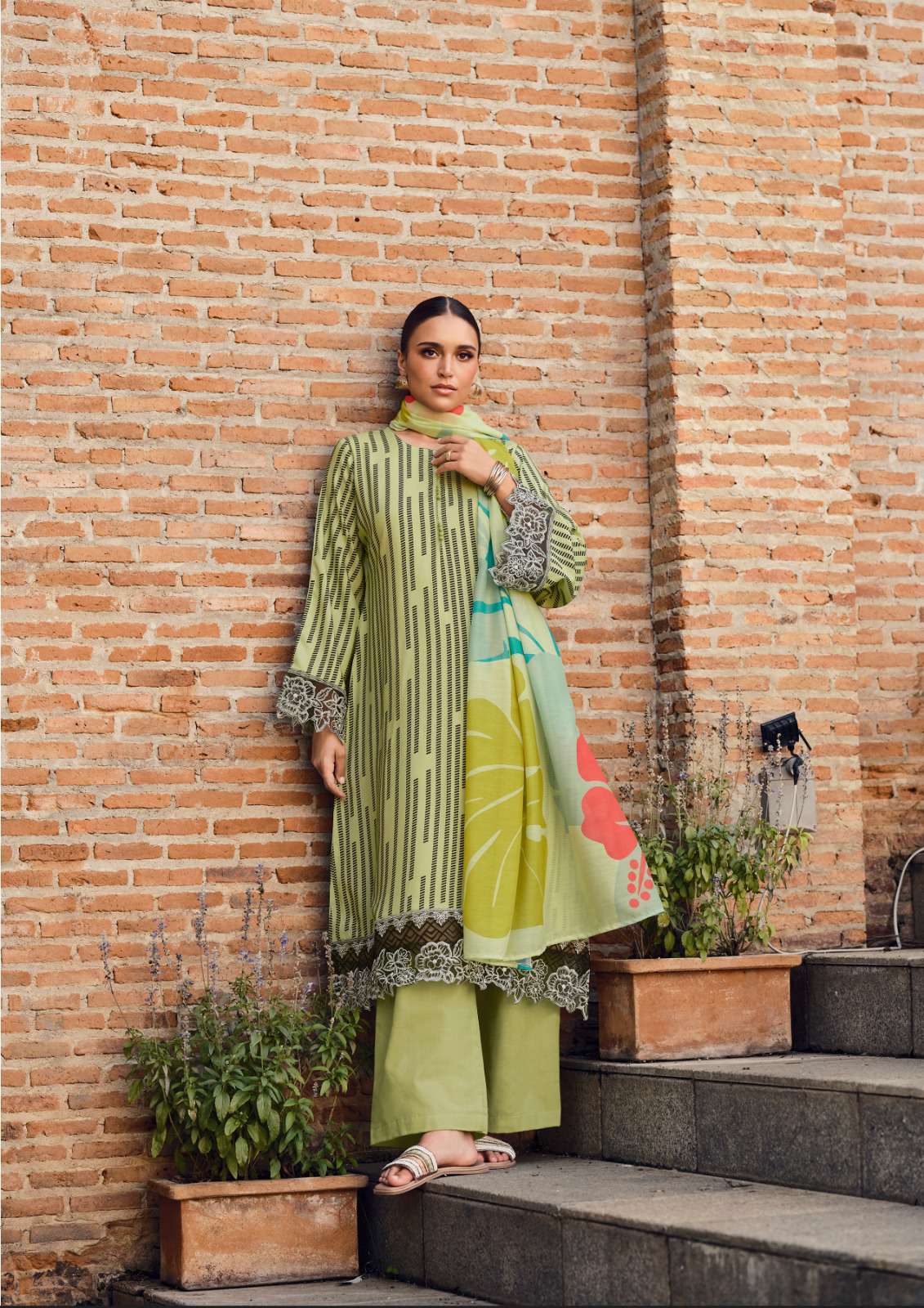 maham edition-2 by hermitage colors casual wear designer jam satin suit supplier 
