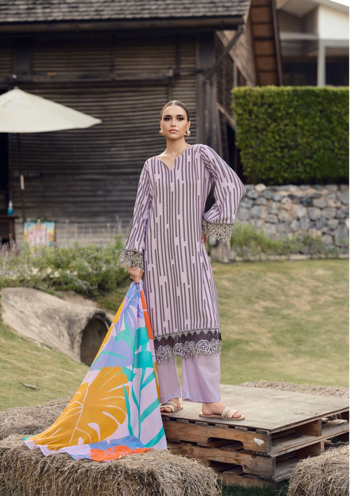 maham edition-2 by hermitage colors casual wear designer jam satin suit supplier 