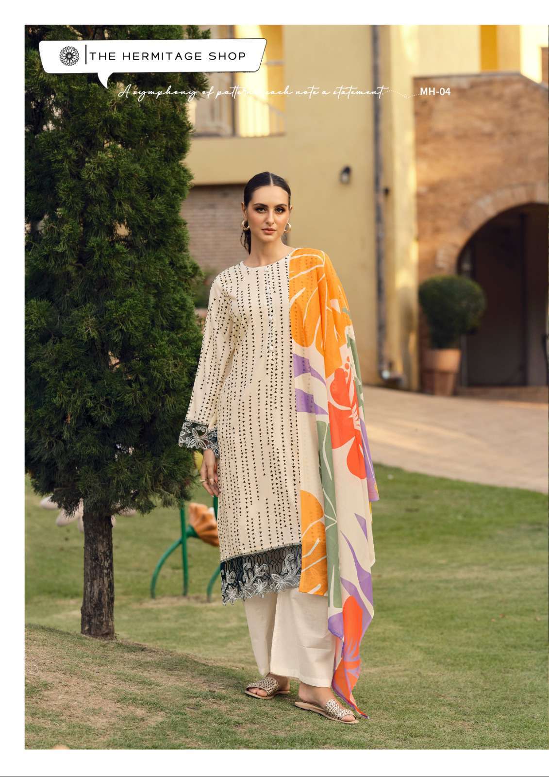 maham edition-2 by hermitage colors casual wear designer jam satin suit supplier 