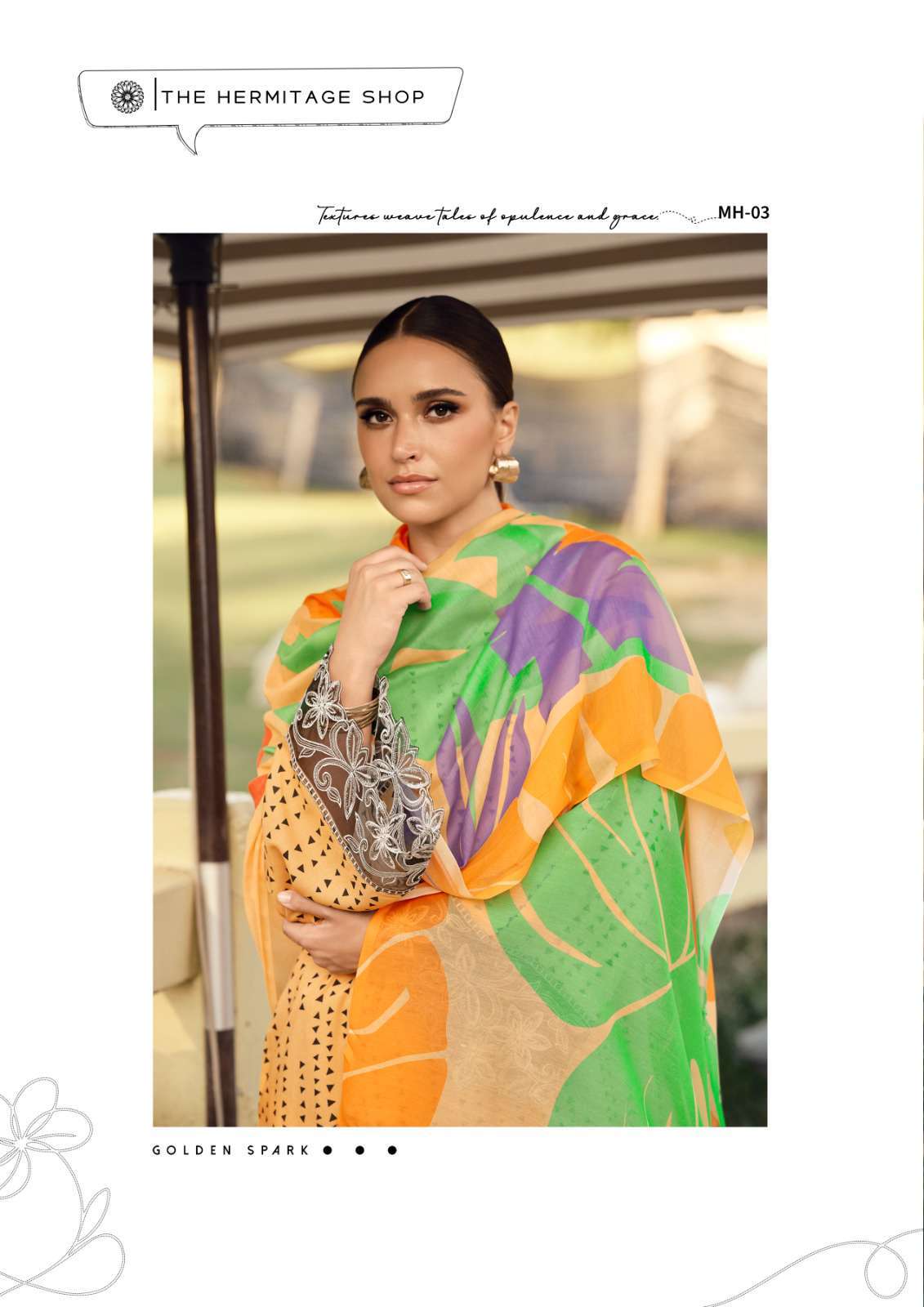 maham edition-2 by hermitage colors casual wear designer jam satin suit supplier 