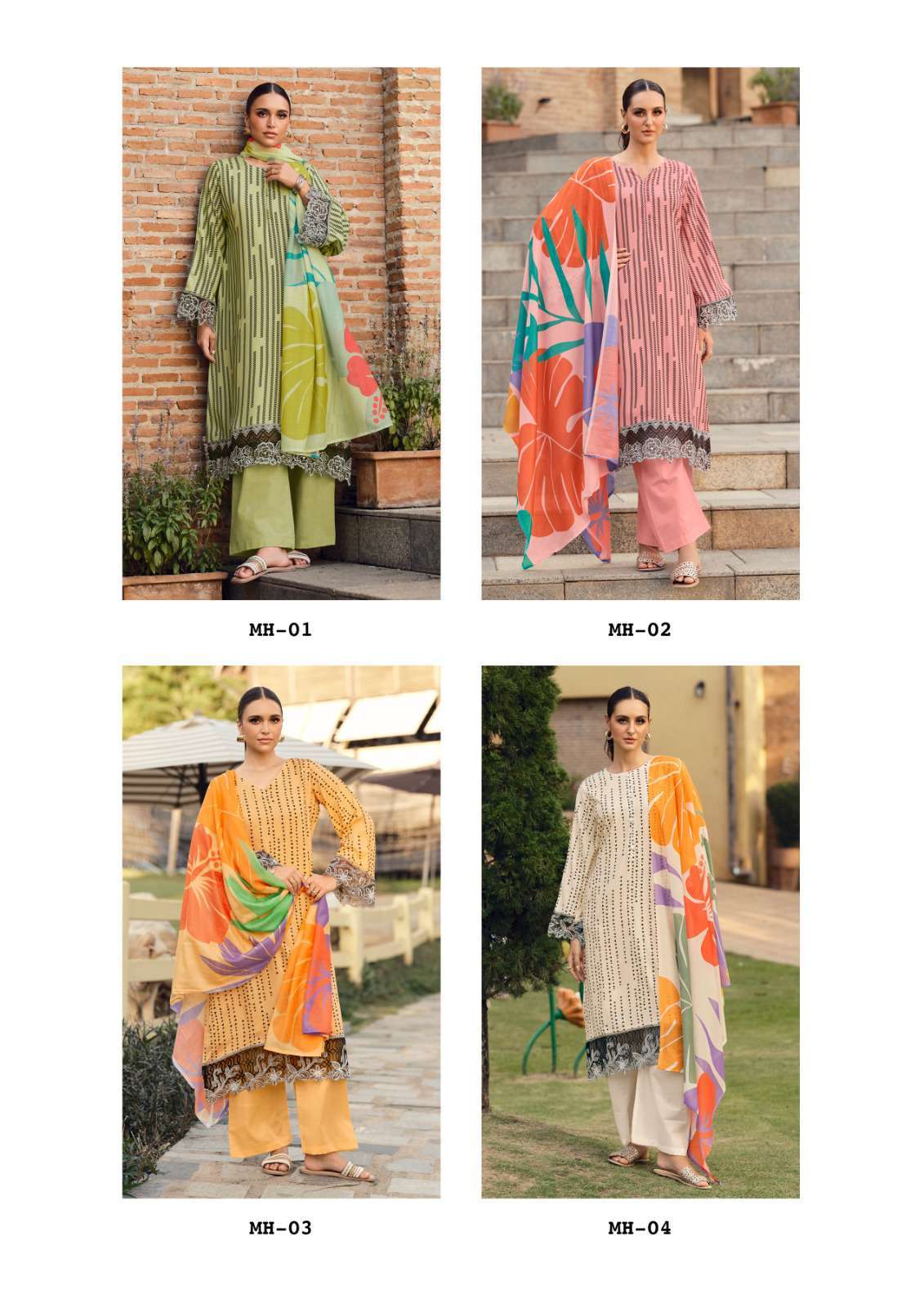 maham edition-2 by hermitage colors casual wear designer jam satin suit supplier 