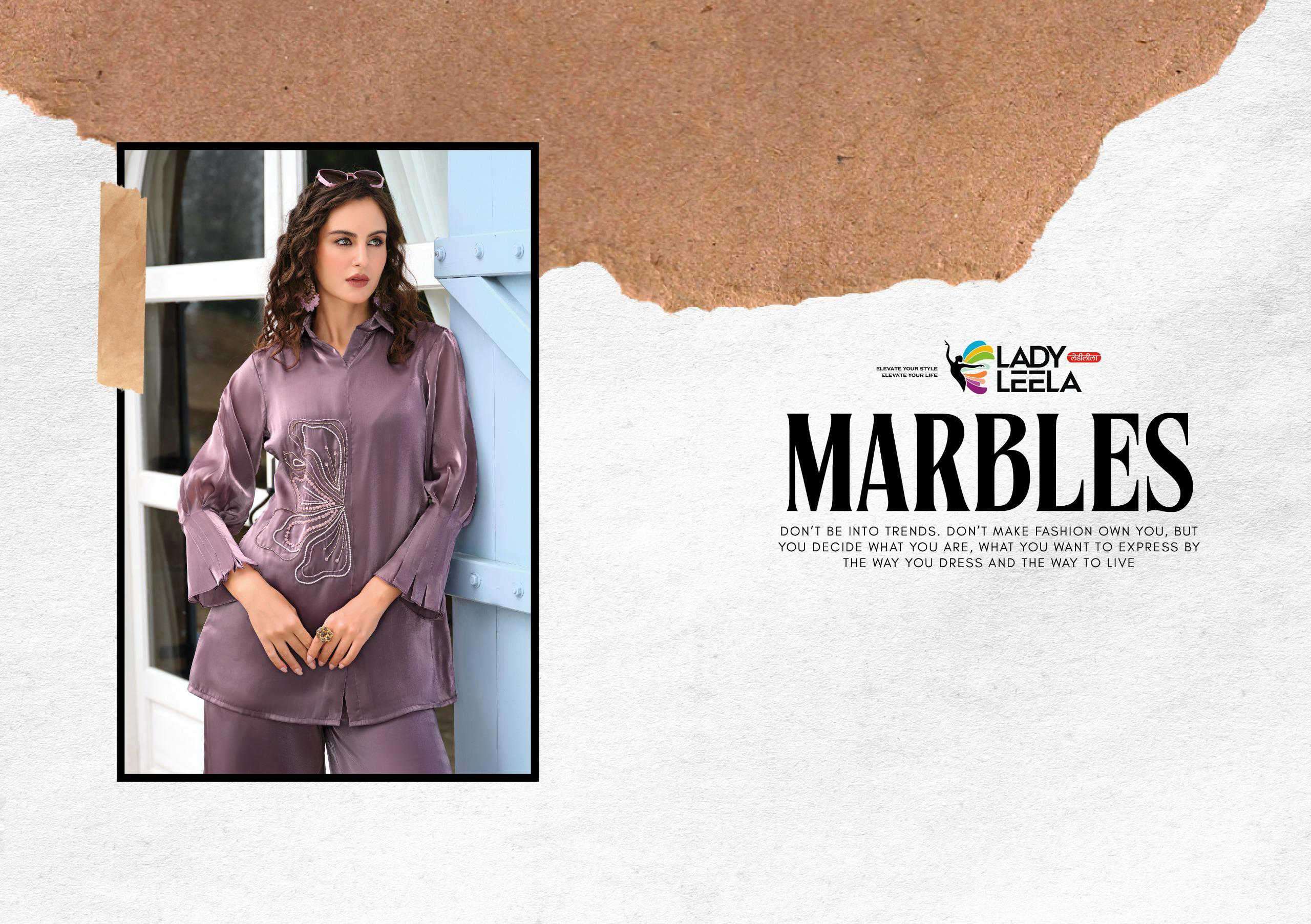 marbles vol-7 by lady leela latest designer stylish readymade cord set supplier 