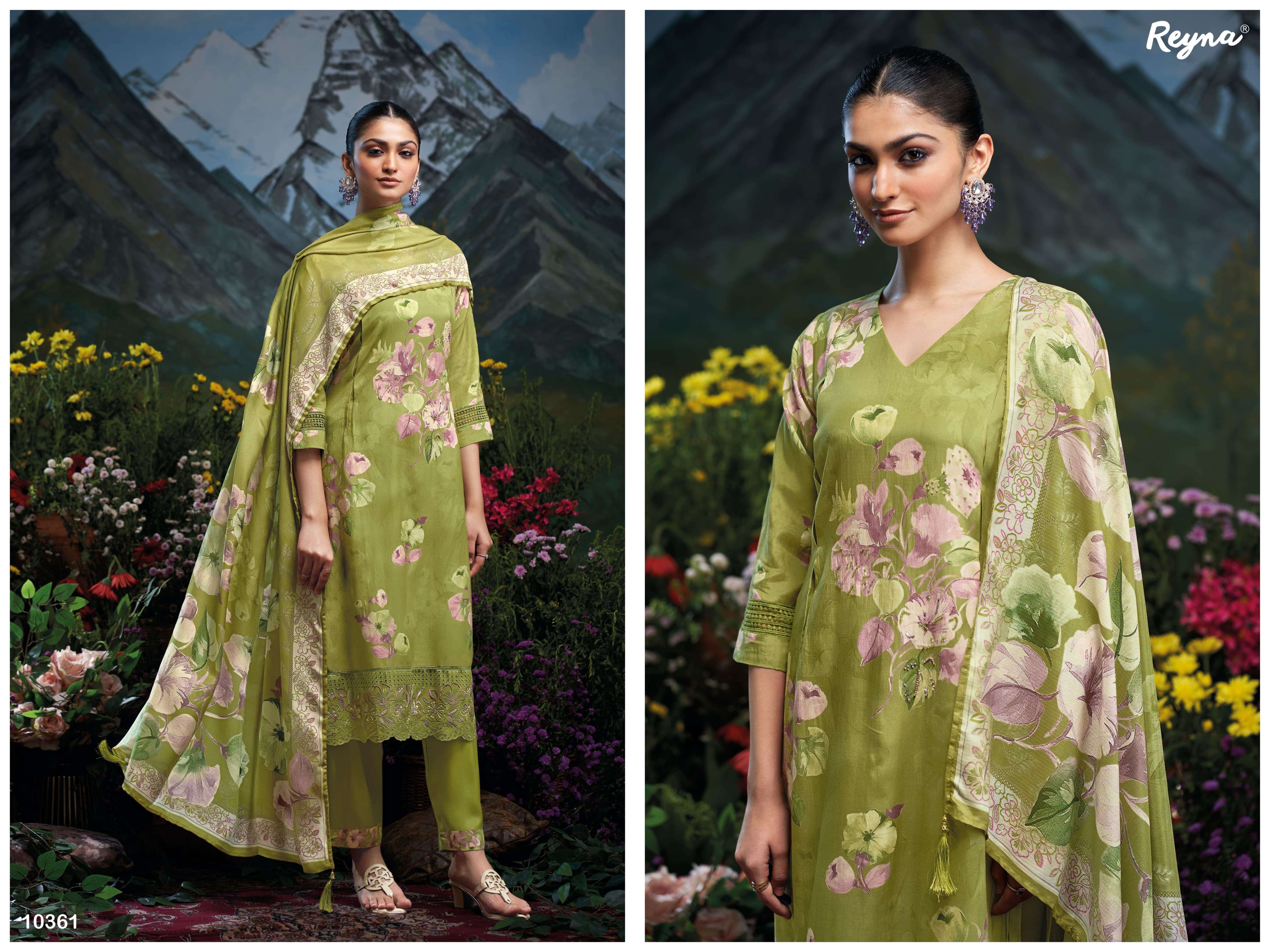 miele by reyna colors exclusive designer fancy hadnwork with printed salwar kameez supplier 