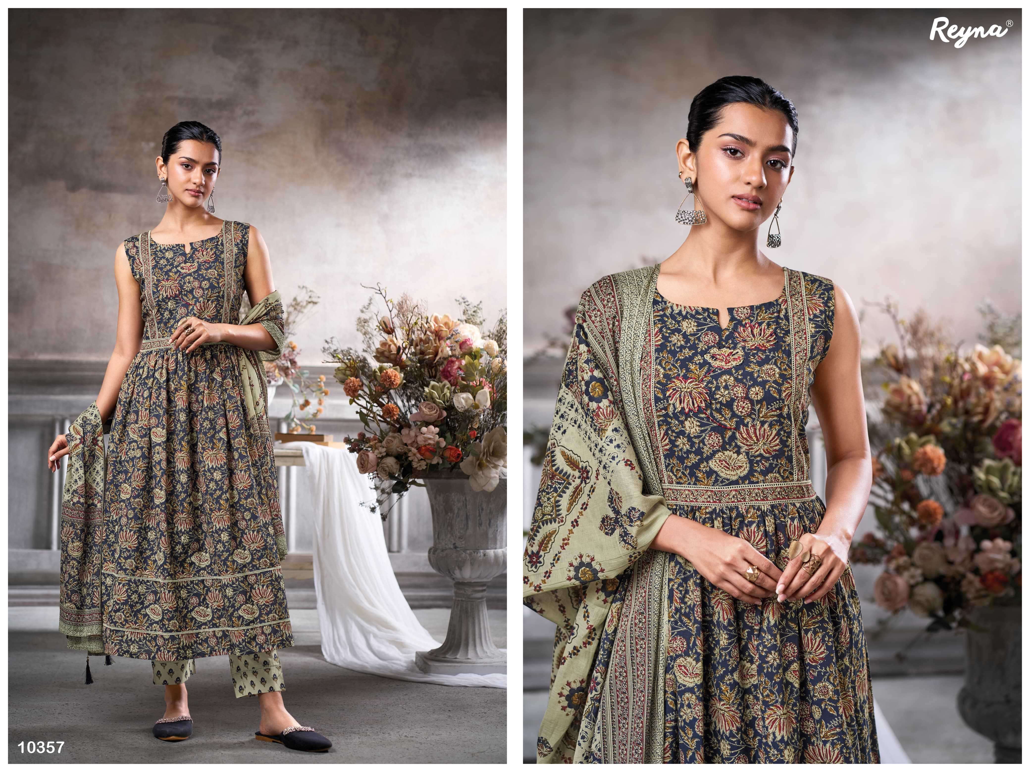 naz by reyna colors best designer party wear cotton salwar suit wholesaler 