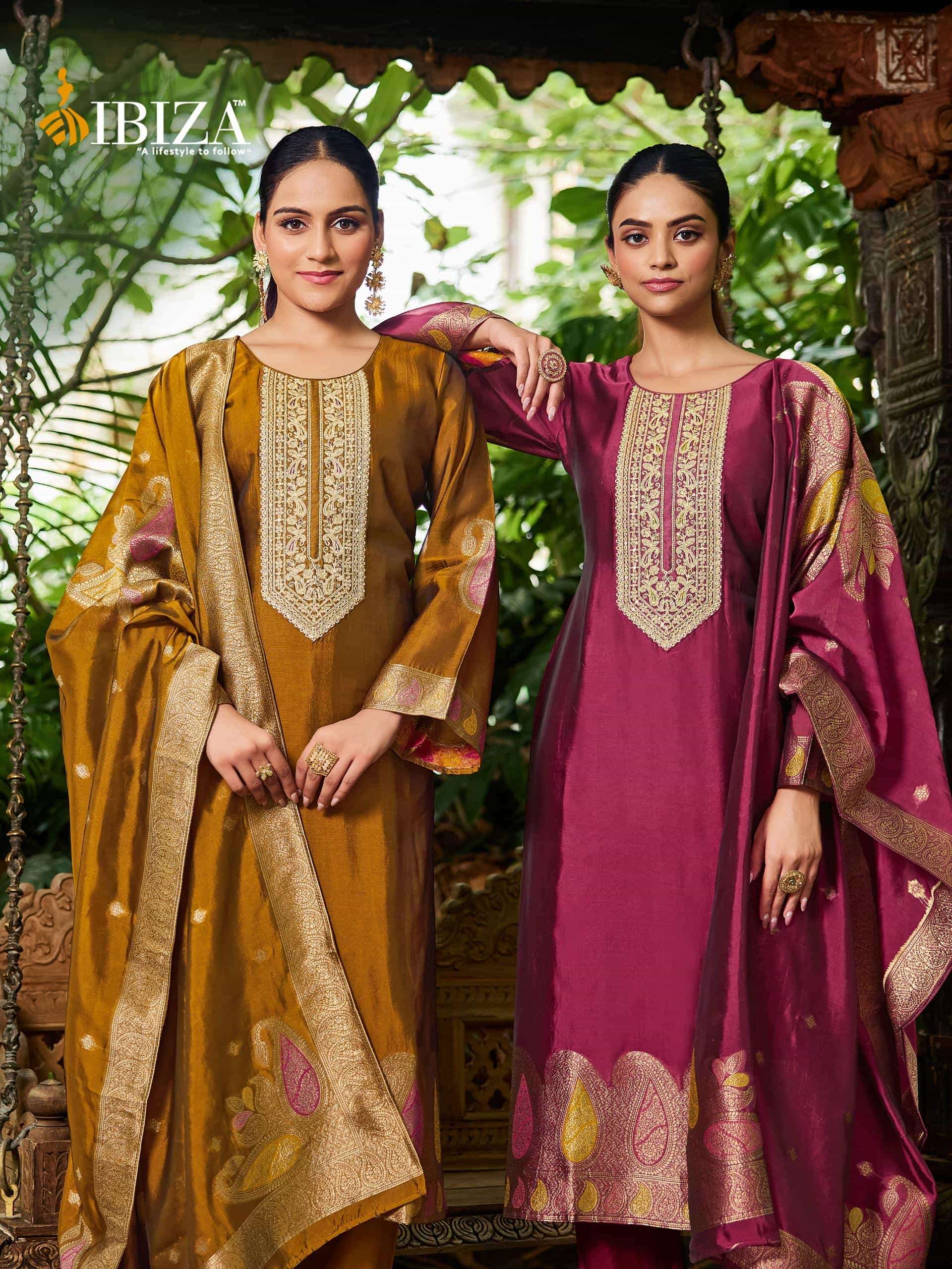 nova by ibiza lifestyle colors latest designer party wear unstitched suit wholesaler 