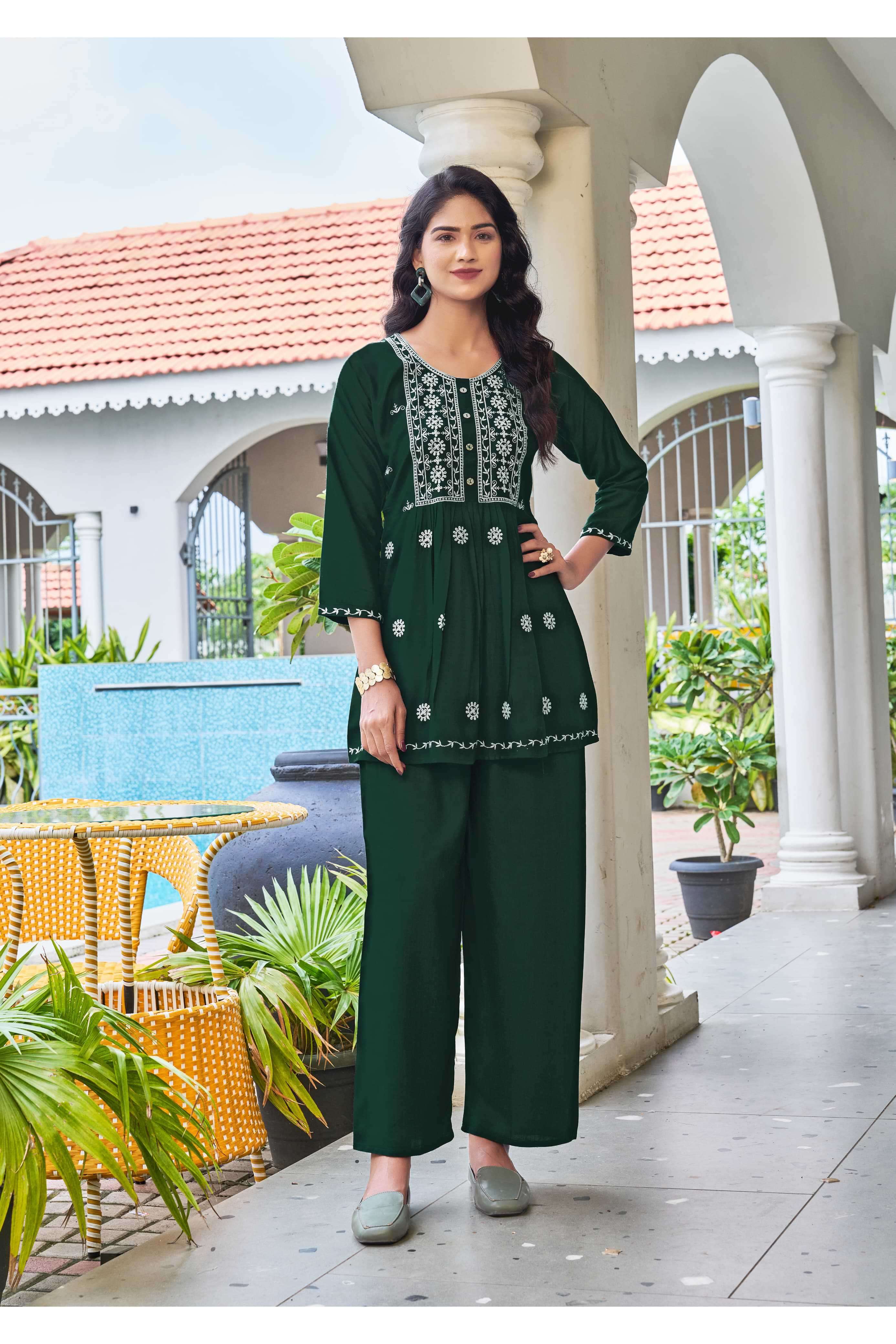polo vol-2 by tips&tops designer casual wear readymade embroidered cord set supplier 