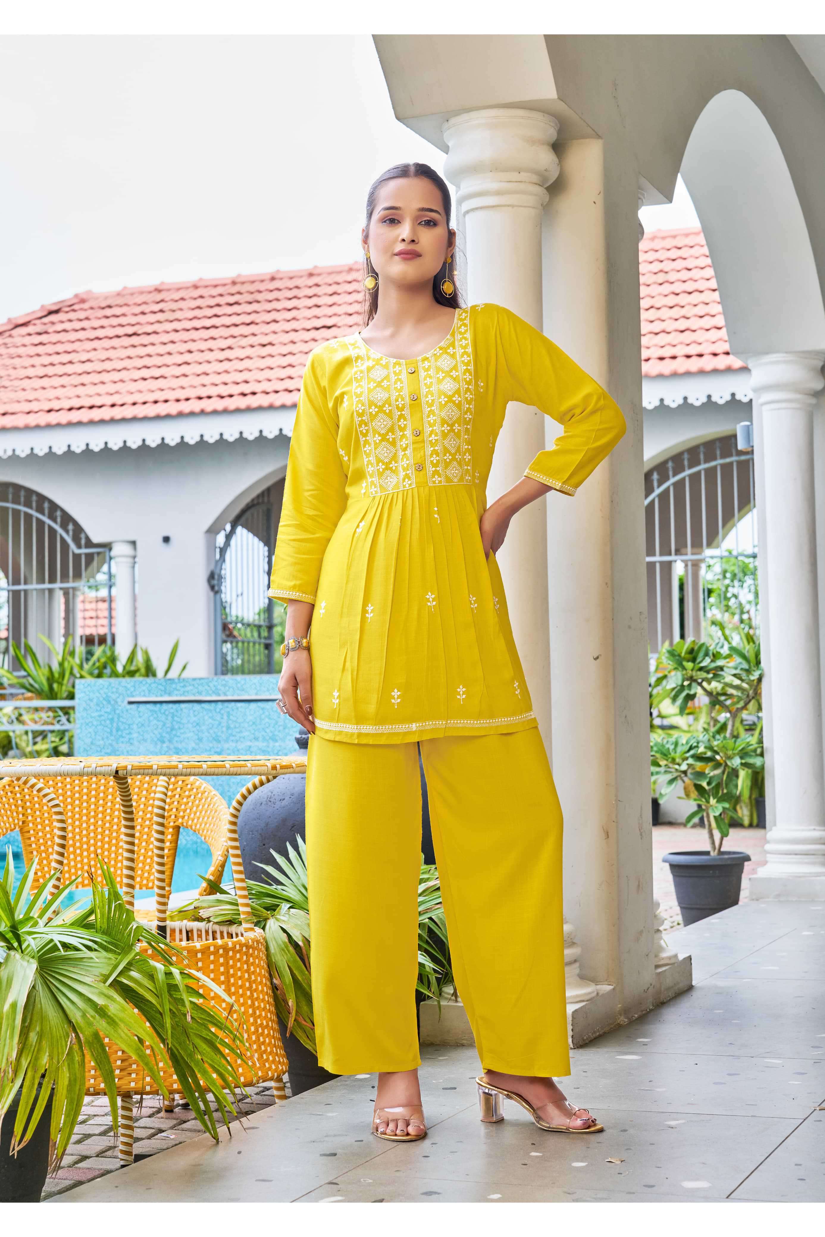 polo vol-2 by tips&tops designer casual wear readymade embroidered cord set supplier 