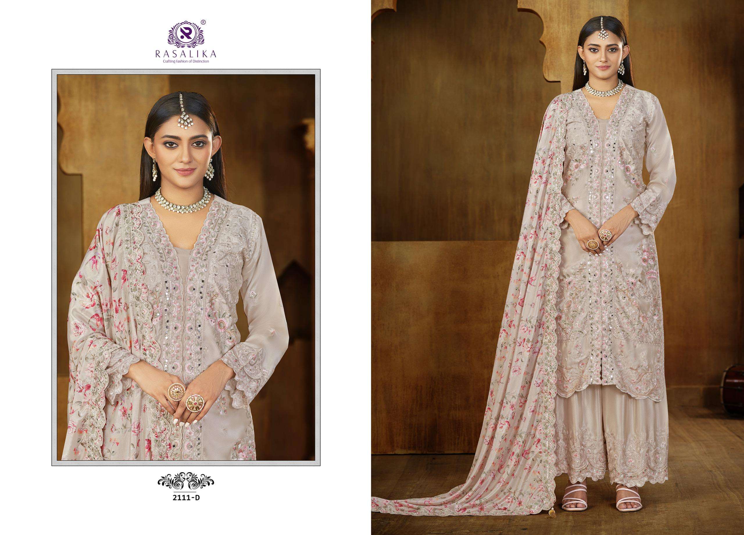 rangeela  by rasalika colors heavy embroidered party wear readymade salwar kameez  wholesaler 