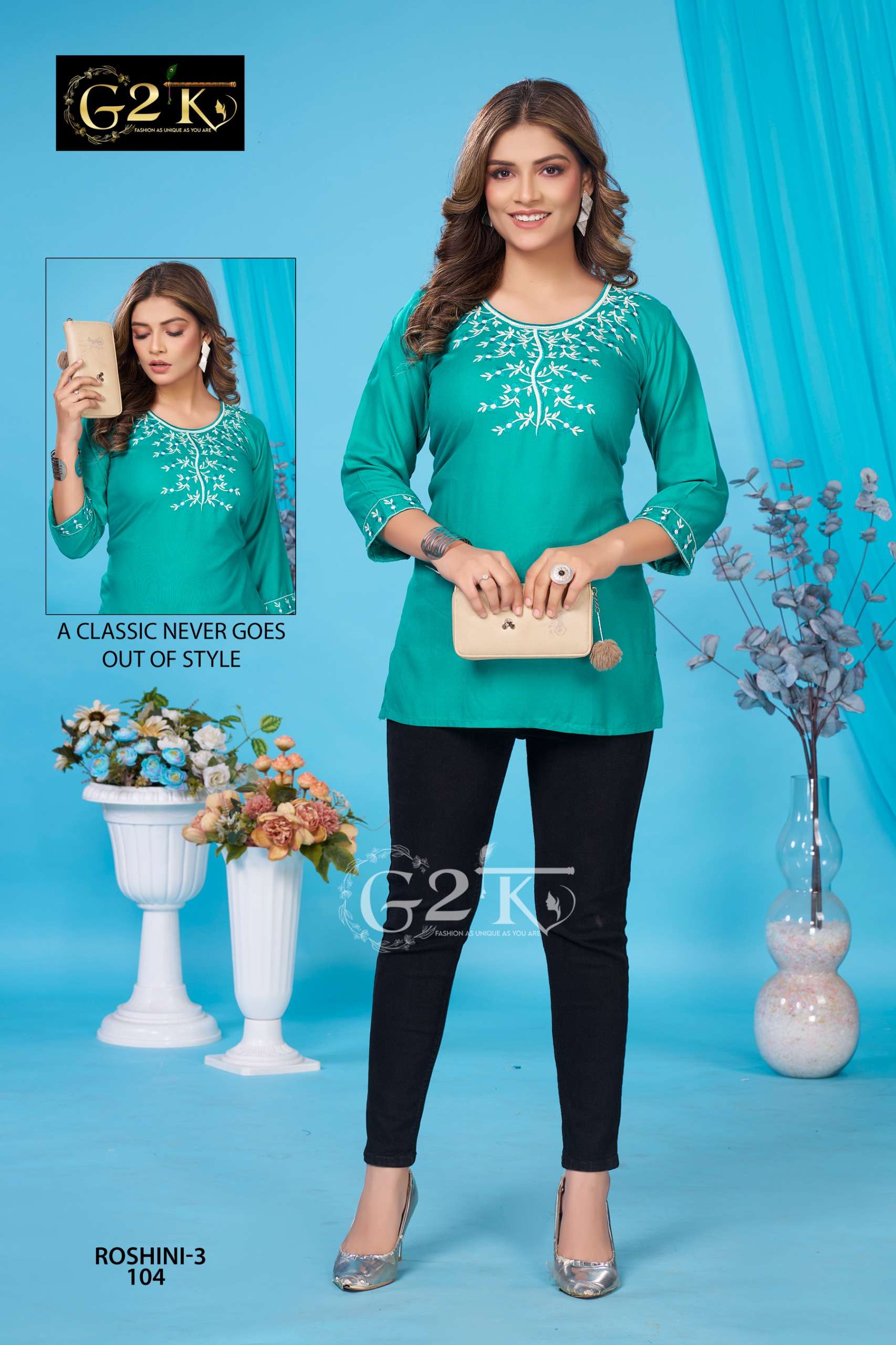 roshni vol-3 by bonie colors latest designer daily wear short top wholesaler 