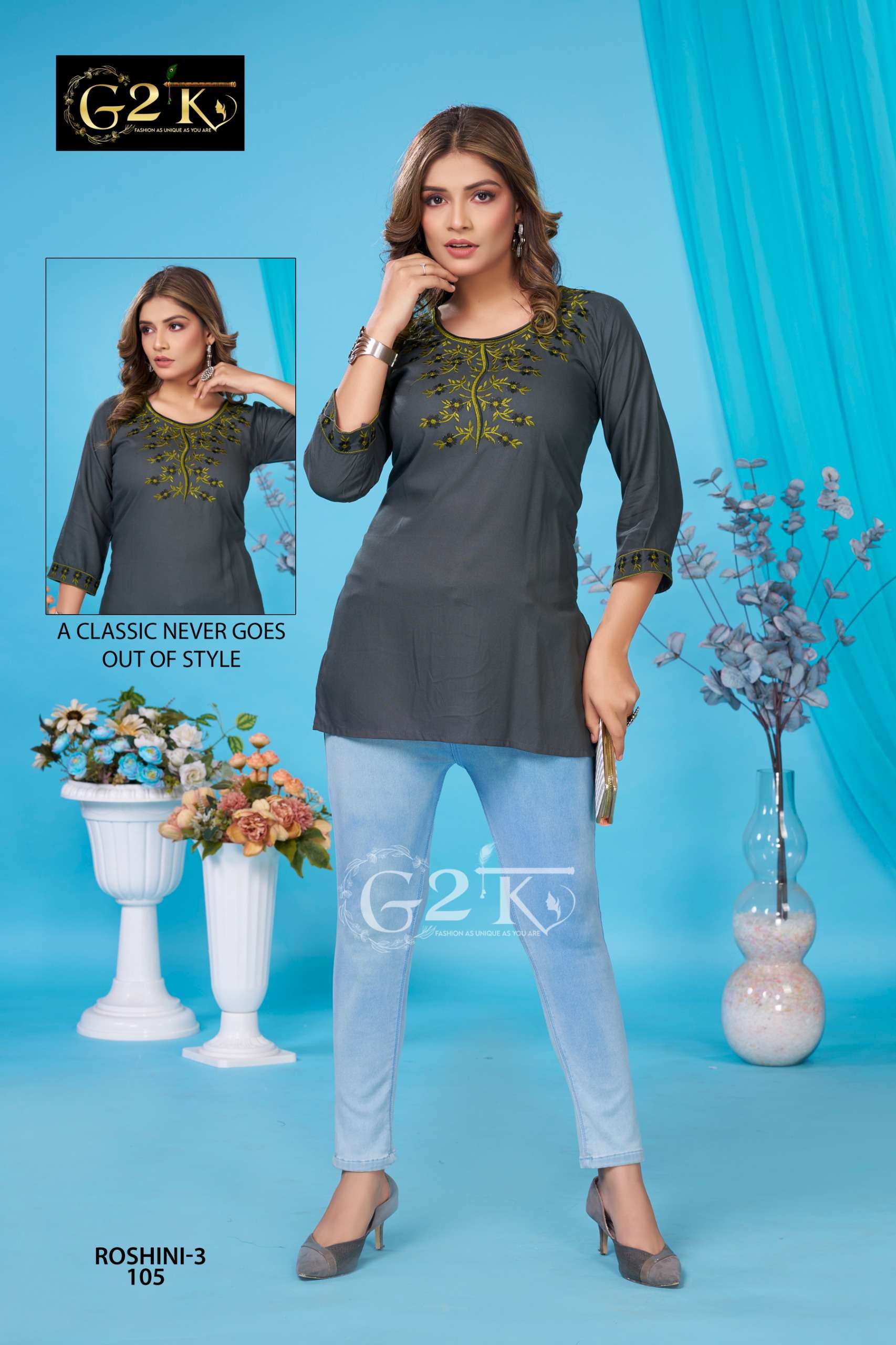 roshni vol-3 by bonie colors latest designer daily wear short top wholesaler 