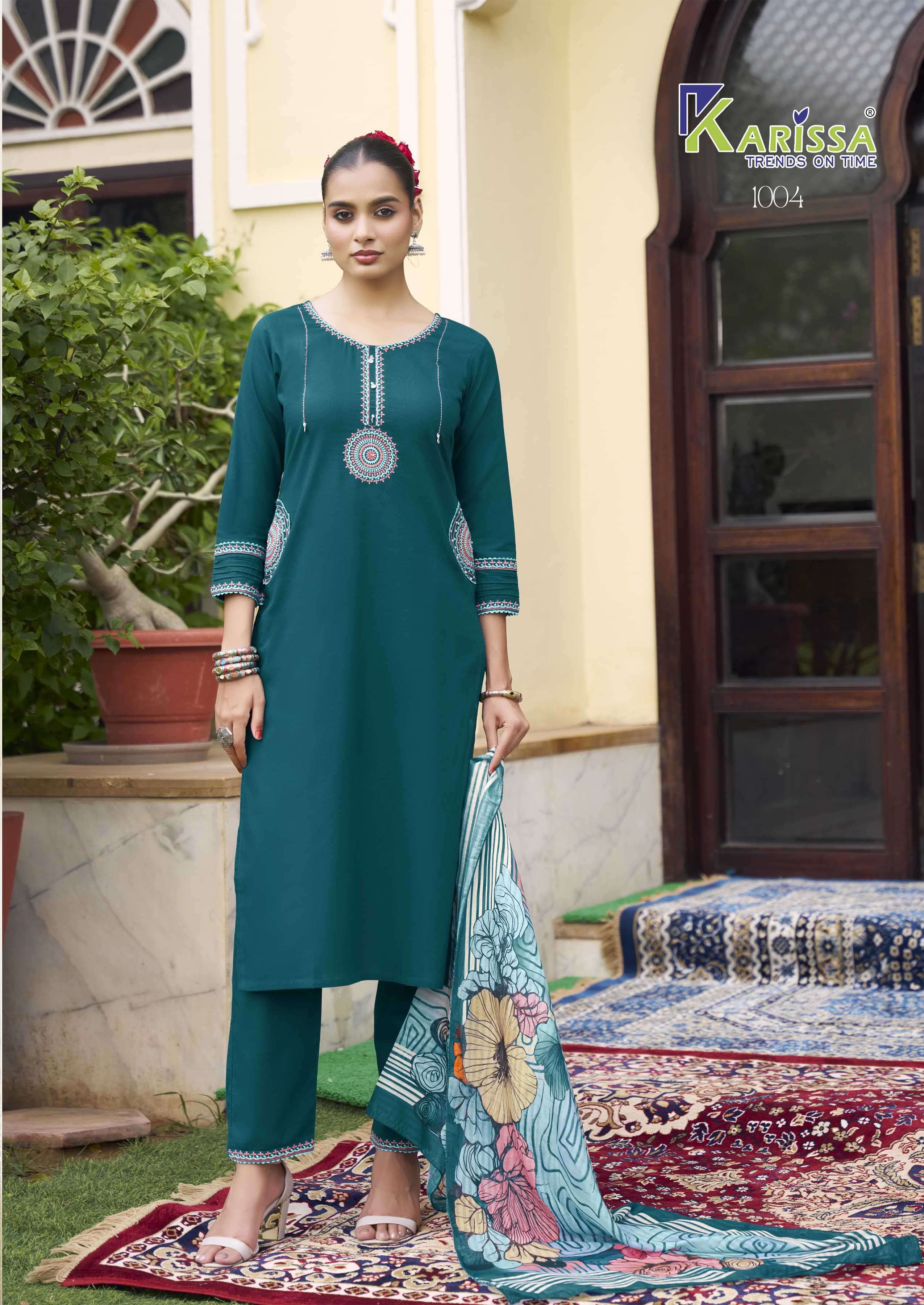 sania by karissa colors exclusive designer casual wear cotton salwar kameez wholesaler 