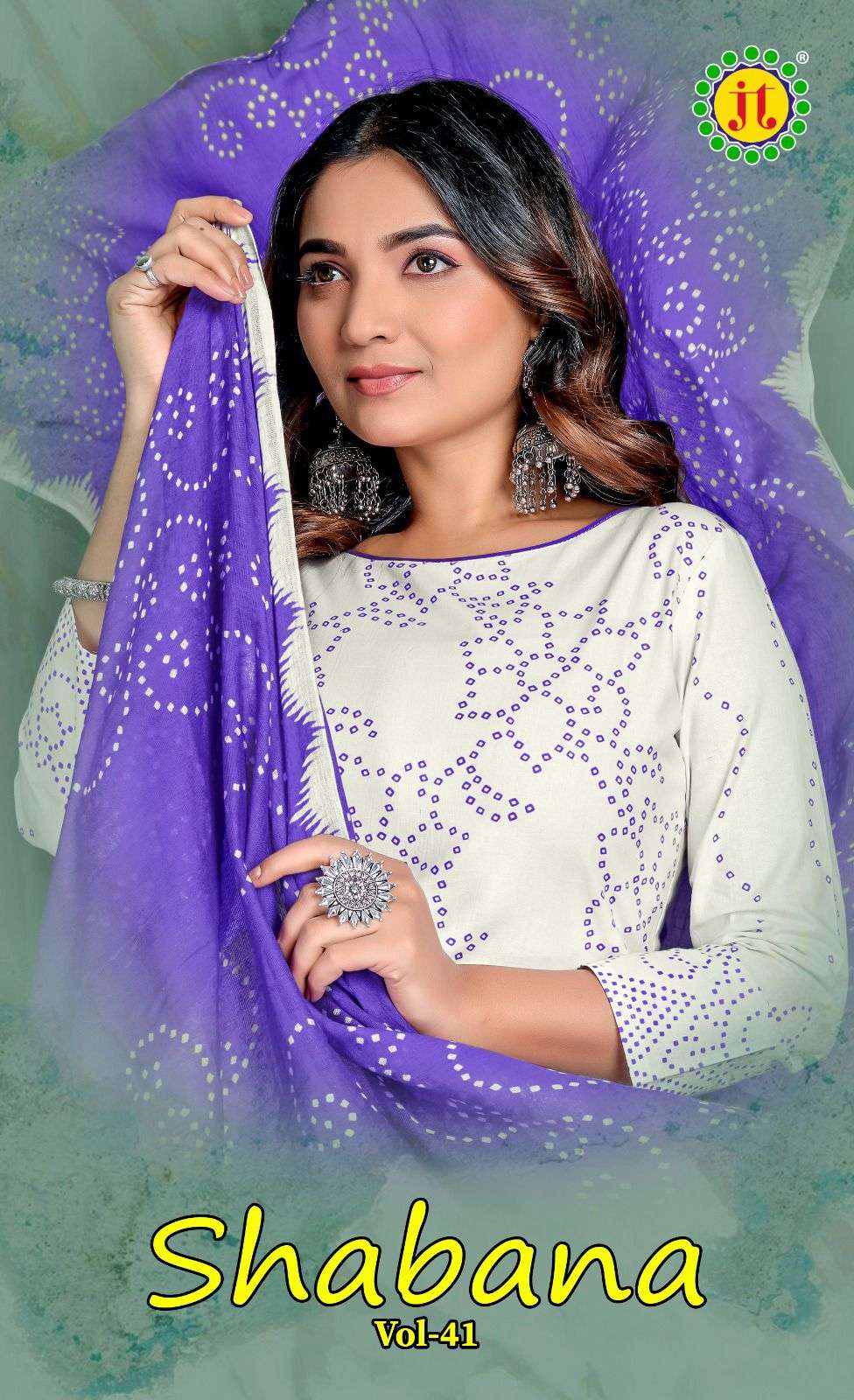 shabana vol-41 by jamatmal colors cotton fancy work designer suit wholesler