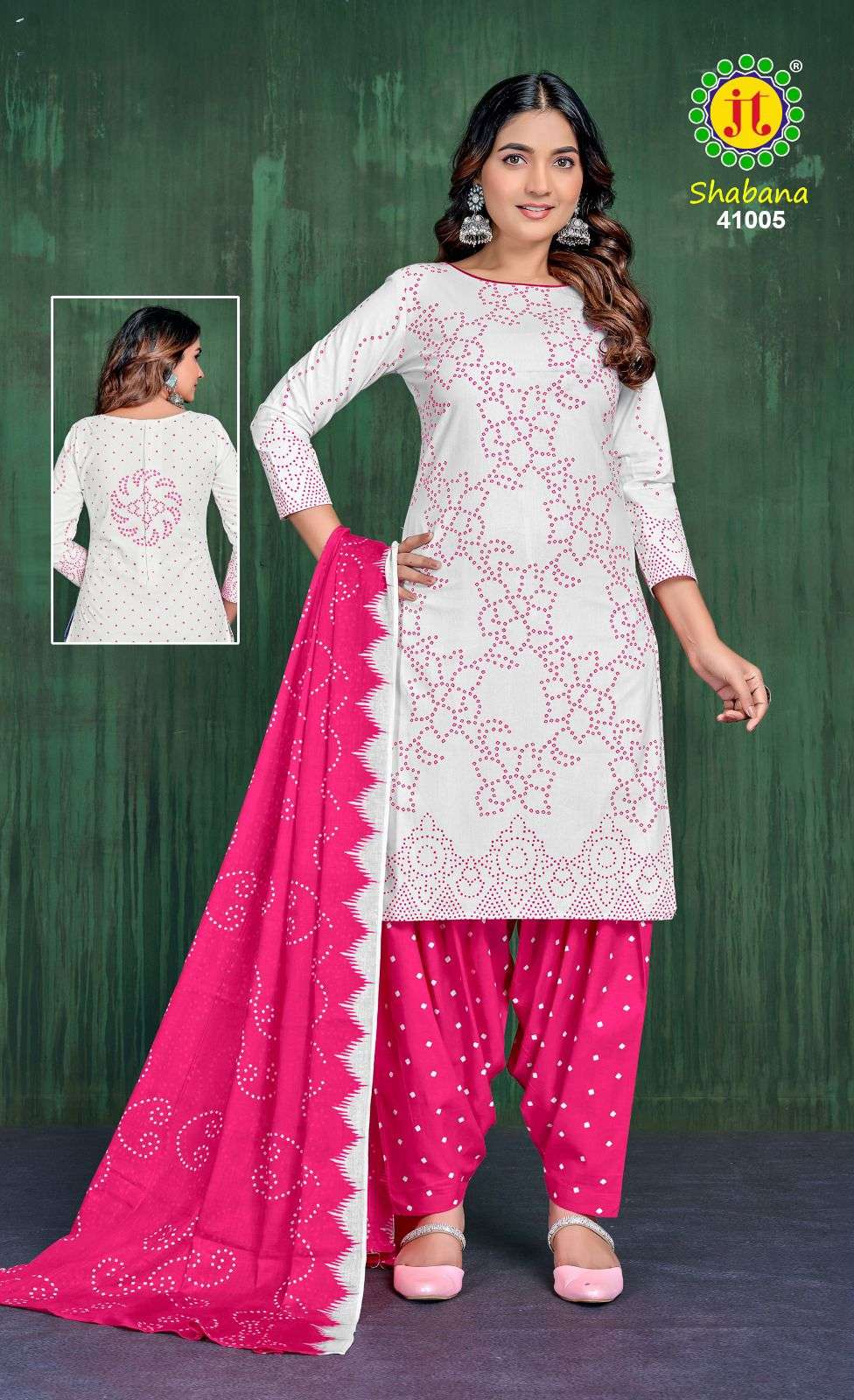 shabana vol-41 by jamatmal colors cotton fancy work designer suit wholesler