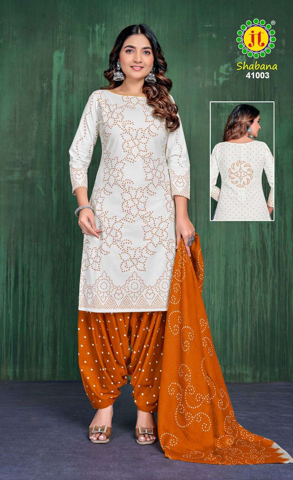 shabana vol-41 by jamatmal colors cotton fancy work designer suit wholesler