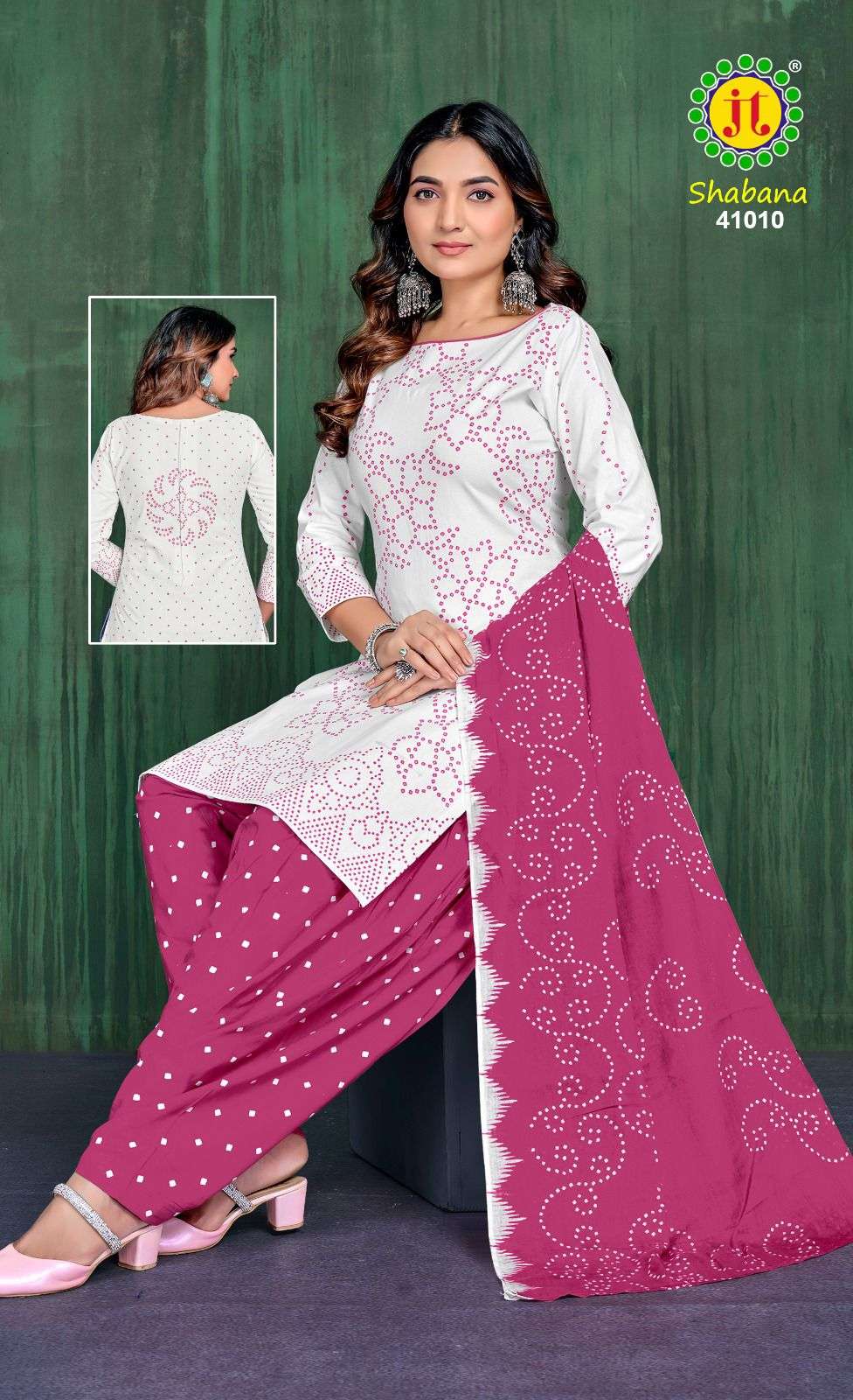 shabana vol-41 by jamatmal colors cotton fancy work designer suit wholesler